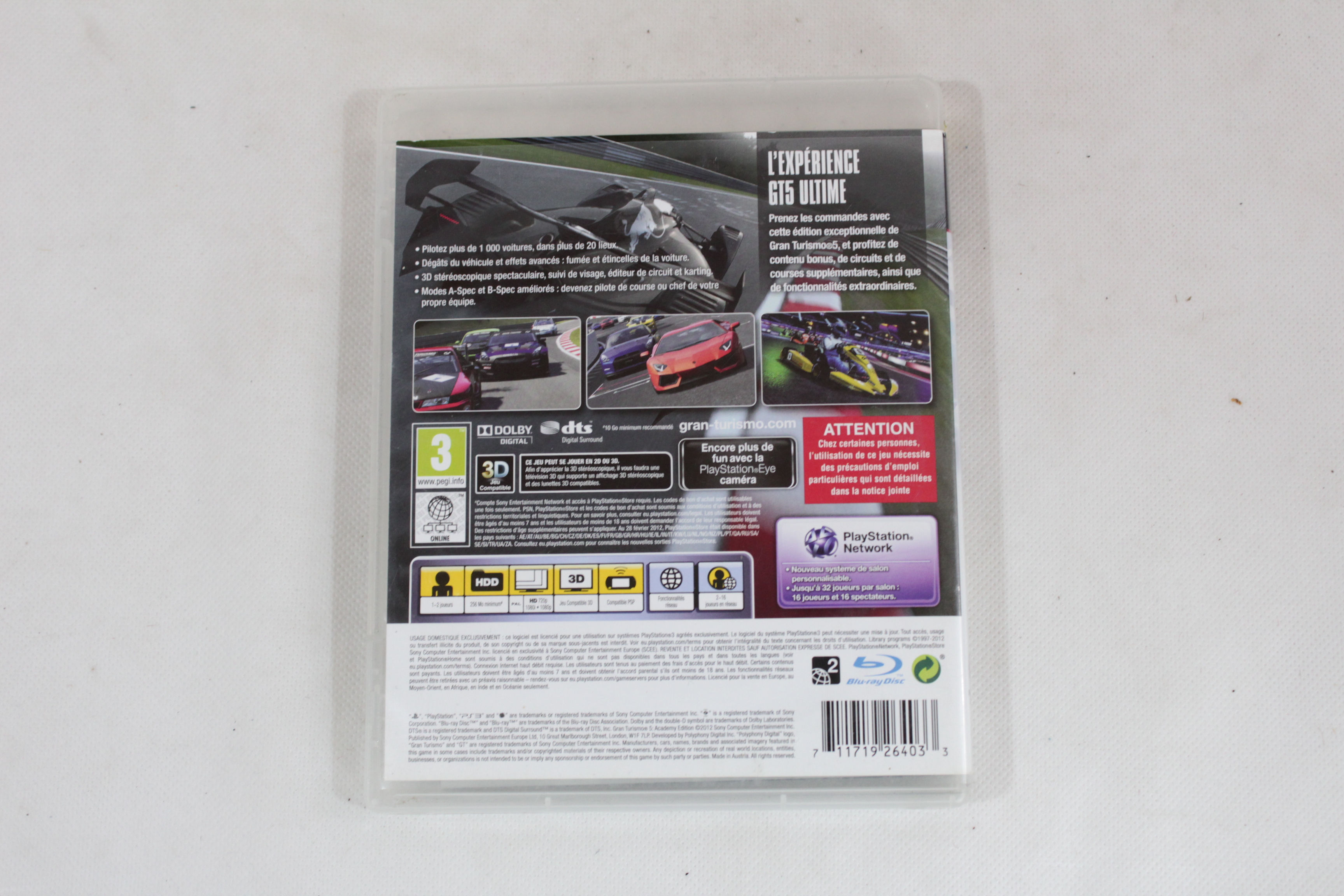 Jeu PS3 GRAND TURISMO 5  - Vue 2 - 