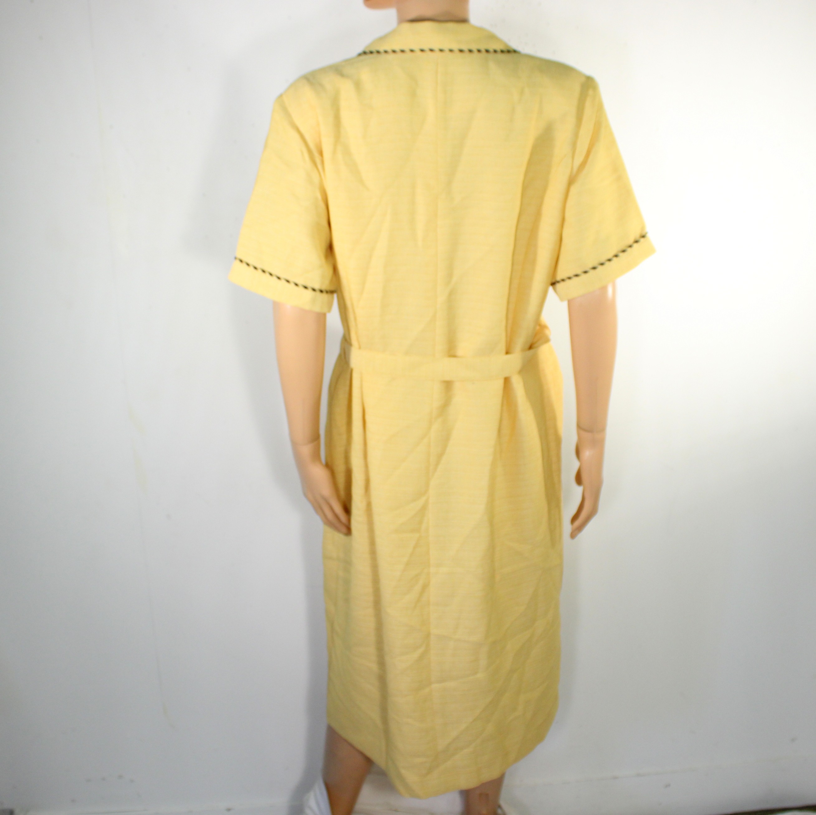 Voir photo 5 de Robe Vintage Jaune DAXON Taille 46 Robe Vintage Jaune DAXON Taille 46 Bon état - Vue 5 -