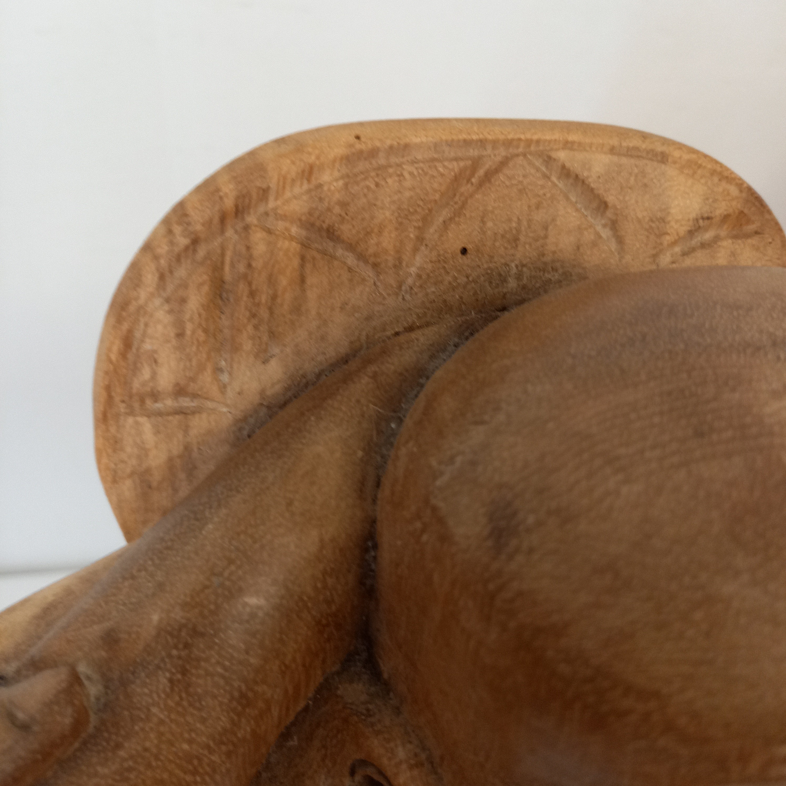 Sculpture bouddha rieur bois Art Asiatique Hauteur 40 cm  - Photo 11