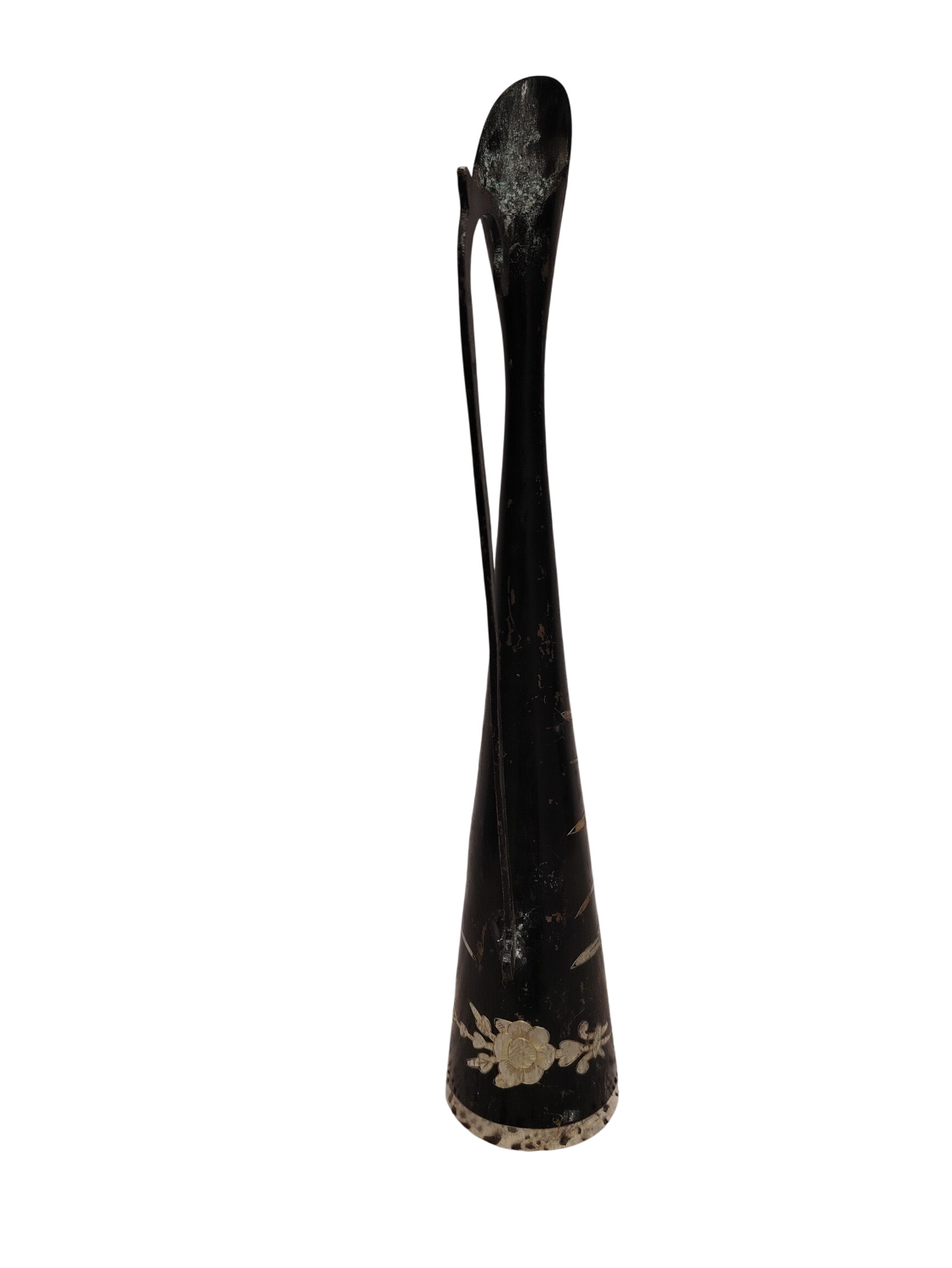 Vase soliflore en laiton vintage - Photo 0