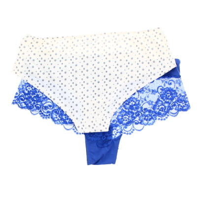 Lot de 2 culottes panachées - Femme - taille 46 - Photo 1