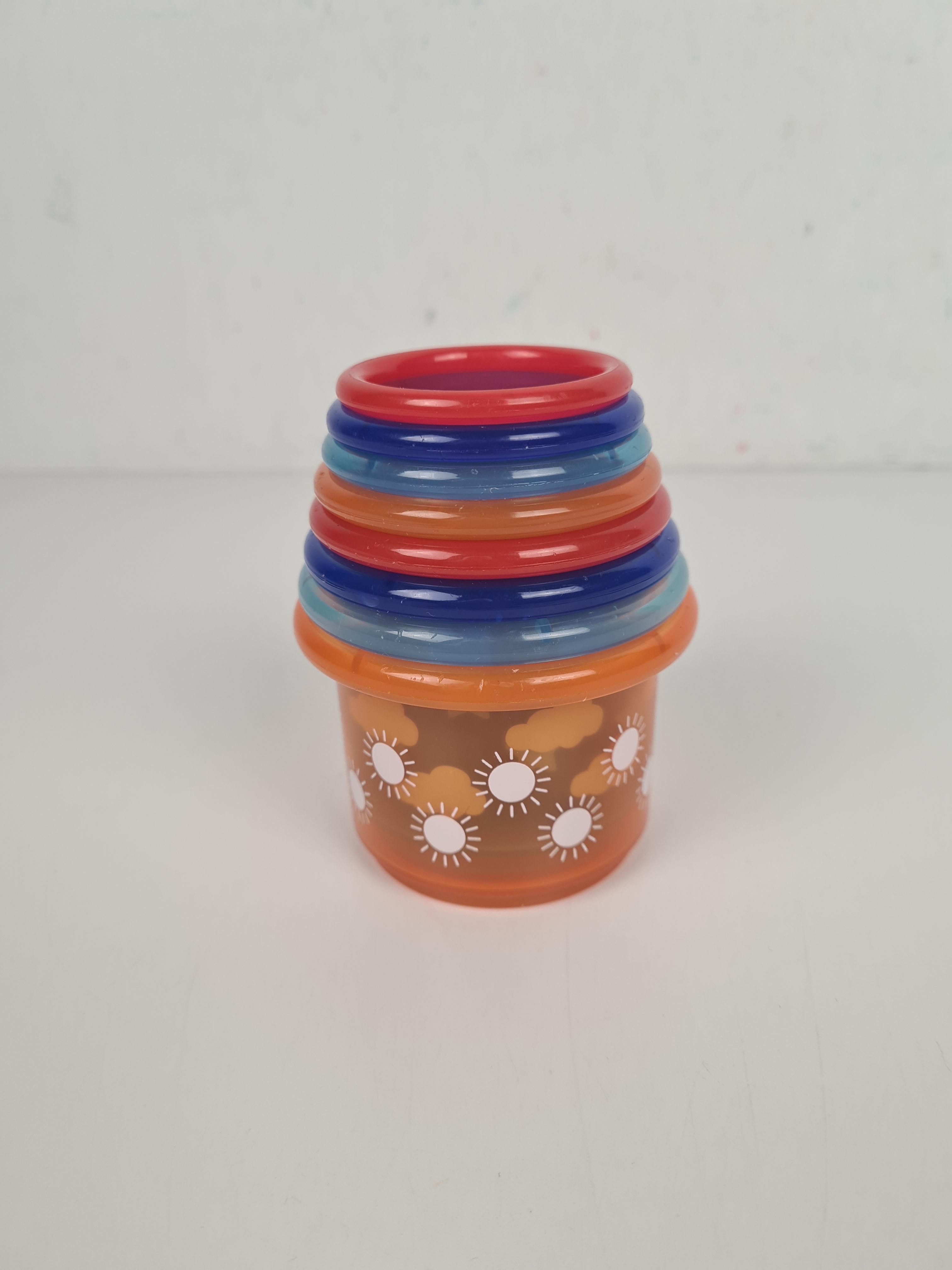 Jeu de premier âge - 8 Petites Gobelets à empiler motif différents - Photo 3