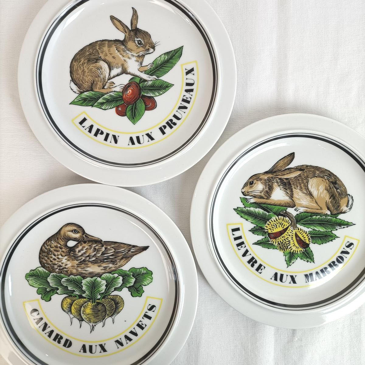 Lot De 6 Assiettes à Crudités Porcelaine D'Auteuil - Paris - Boîte D'origine