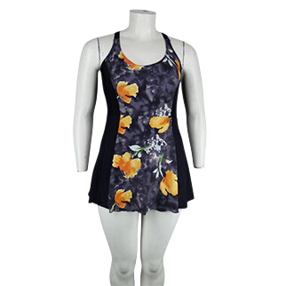 Robe maillot de bain marine imprim - taille 46 - blanche porte - Modalova