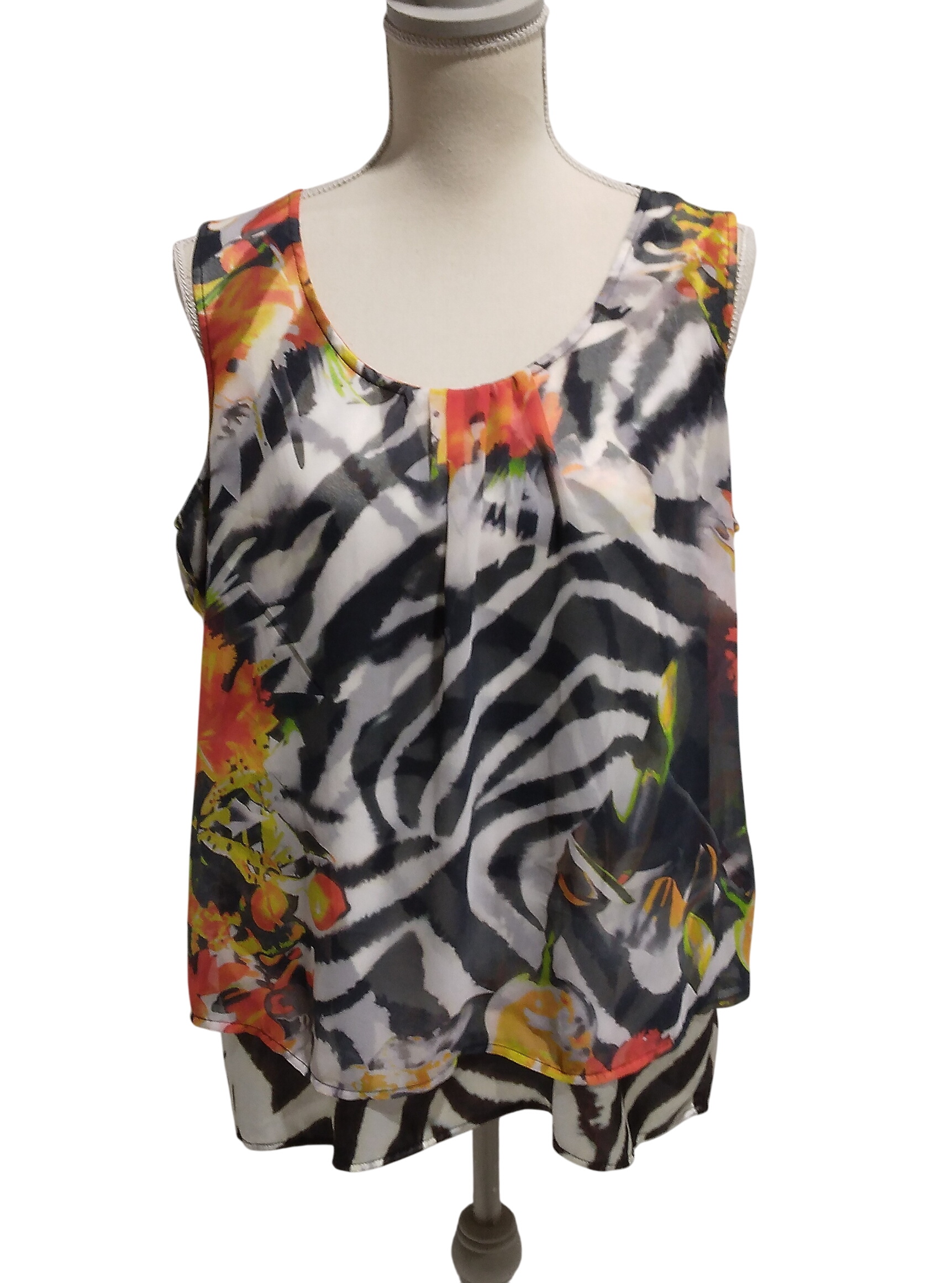 Blouse imprimée fleurie multicolore, Azay Collection - 44 Comme neuf -  reconditionné disponible sur Label Emmaüs