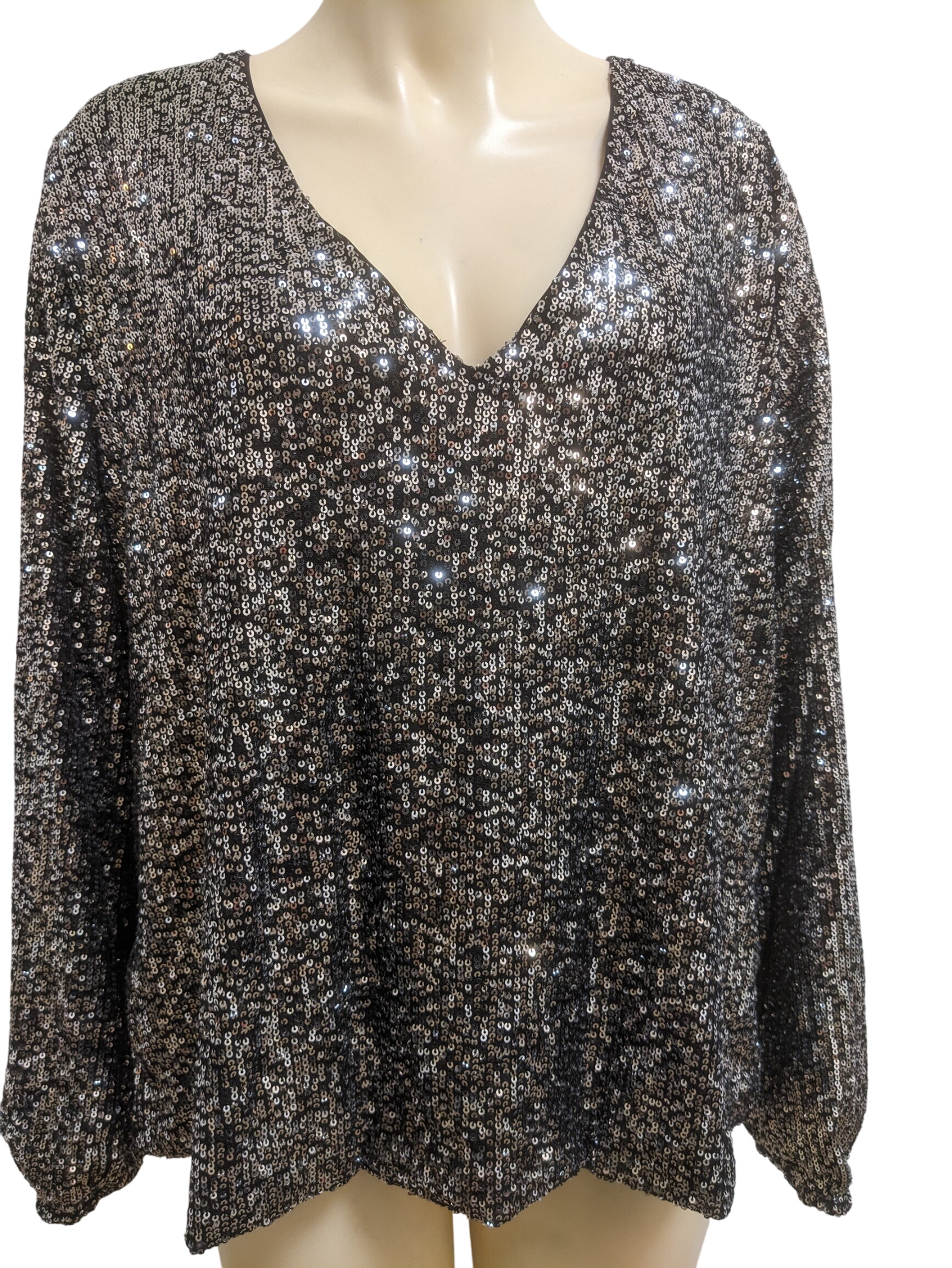 Acheter Blouse à sequins 46 - 48 - 10,00 € Blouse à sequins 46 - 48 - reconditionné disponible sur Label Emmaüs