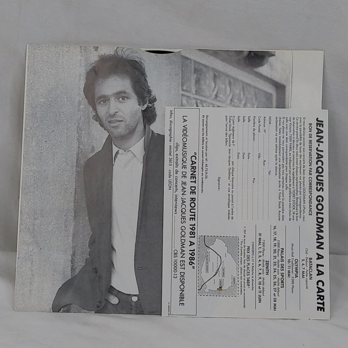 Album vinyle Jean Jacques Goldman " Entre gris clair et gris foncé" Bon état - Vue 7 - 