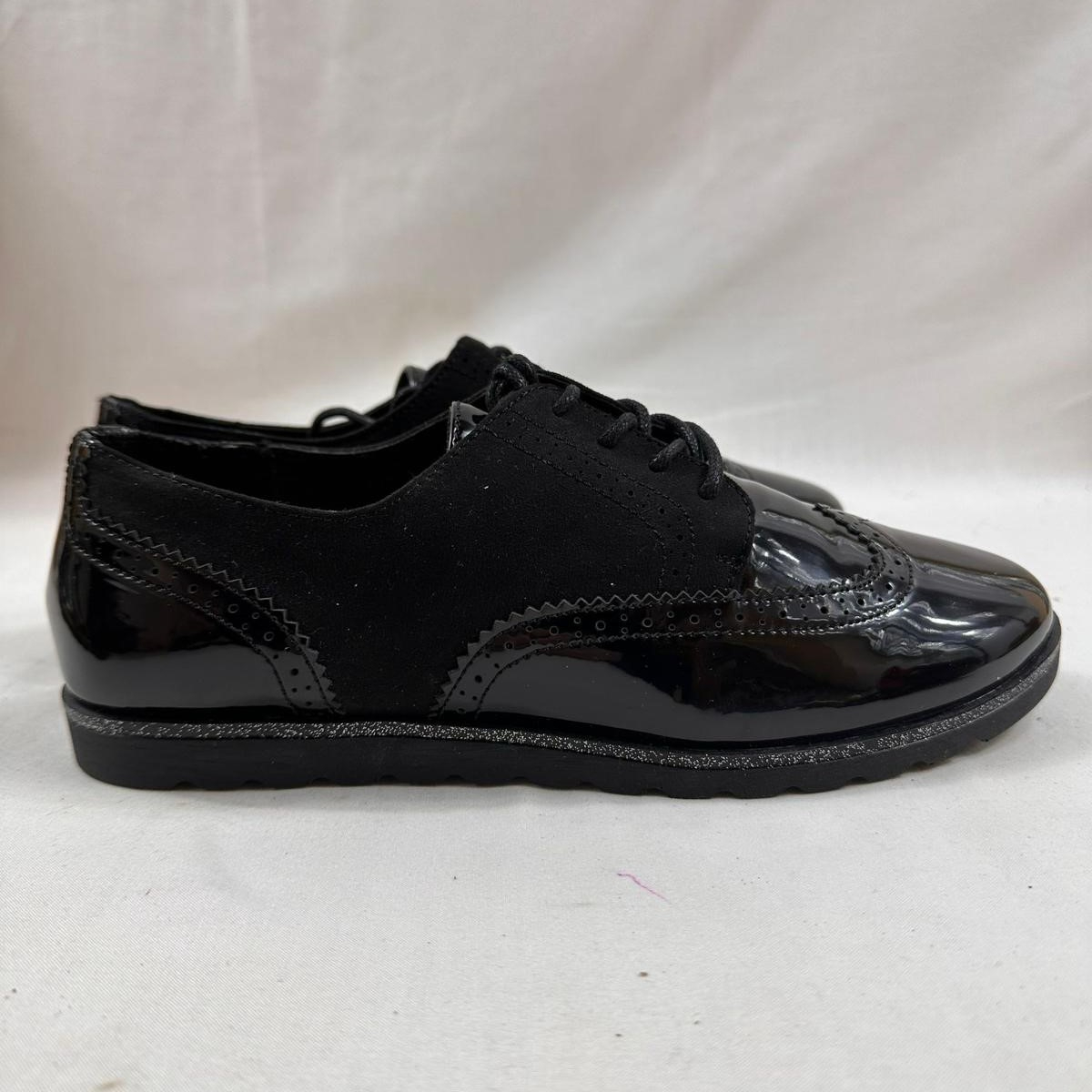 Chaussures plates derbies Femme T40 Anna Fieldver noires vernies - Comme neuf - Photo 4