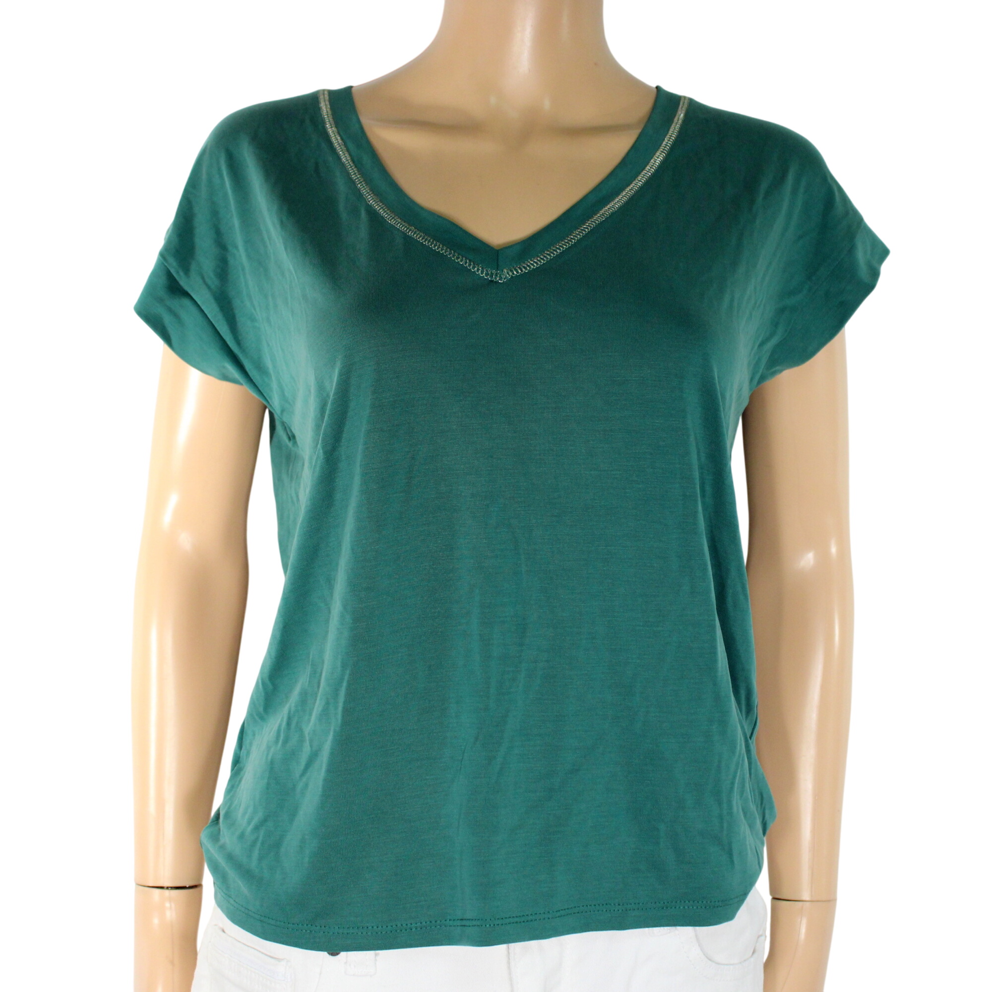 T-Shirt Femme Vert PROMOD Taille XS - Photo 0