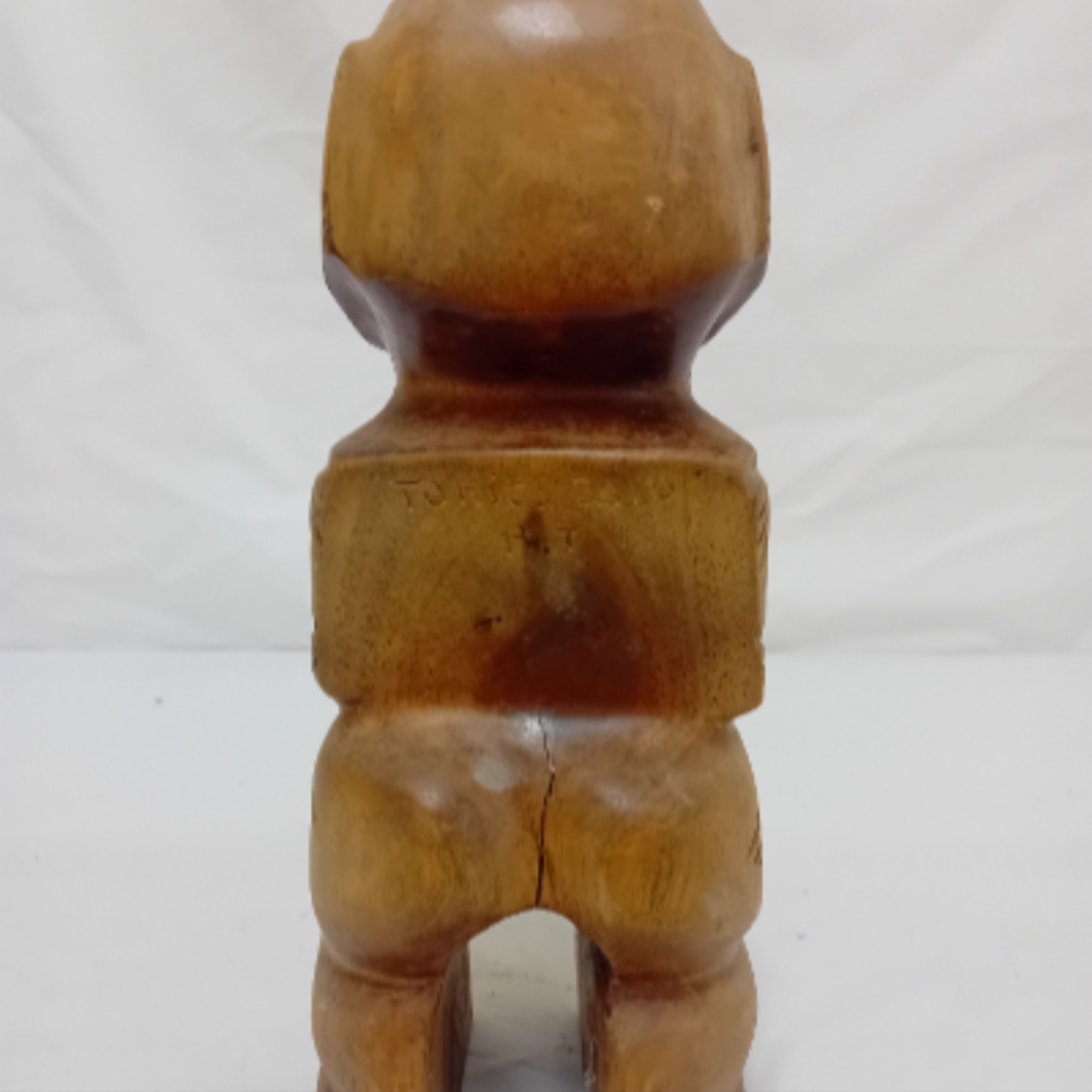 Sculpture sur bois tiki signée - Photo 3