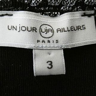 T-shirt noir imprimé taches grises - Femme - Un Jour Ailleurs - Taille 3  - Vue 4 - 