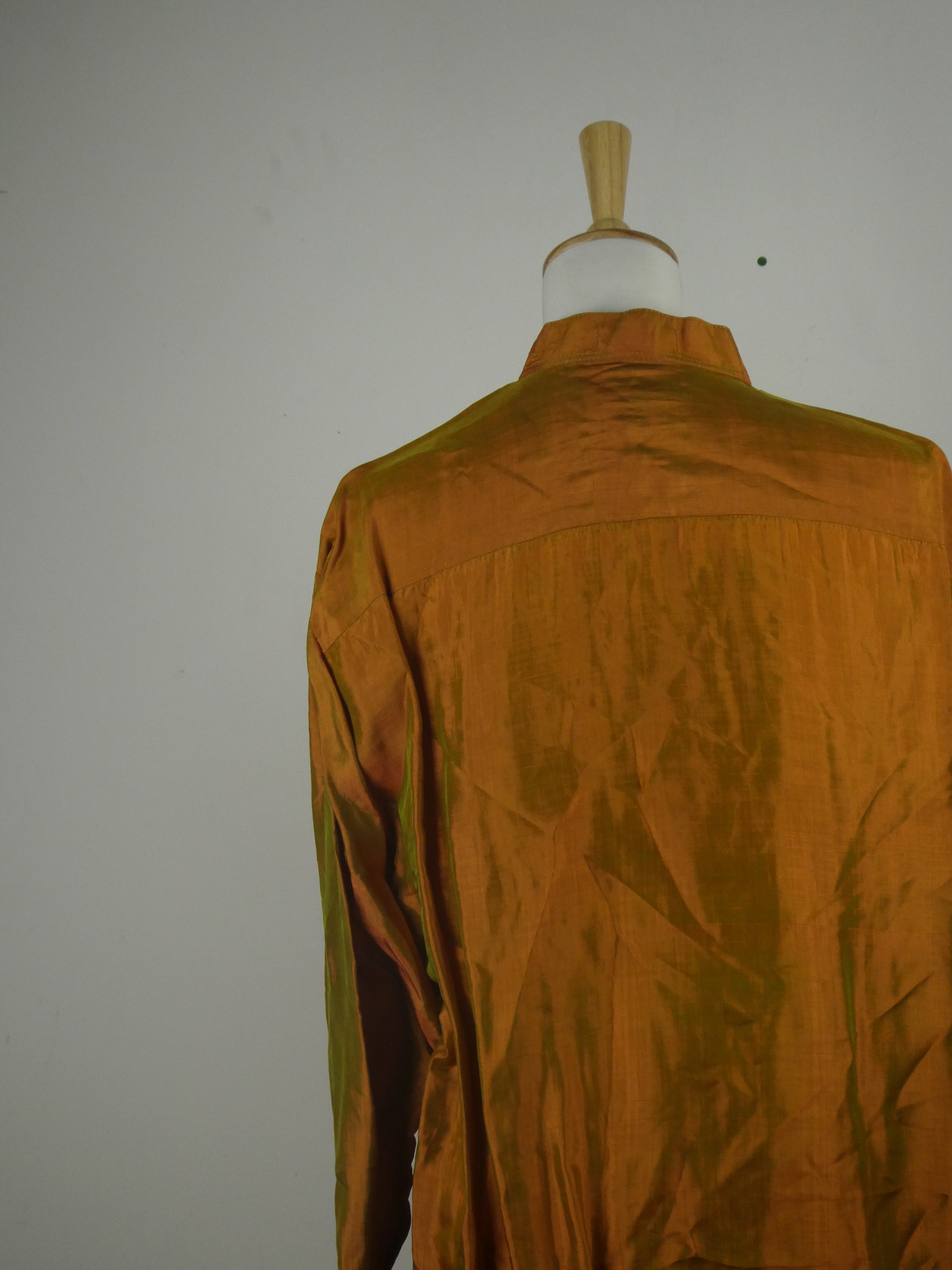 Sytan chemise manches longues encolure mao effet irisé - Taille XL - Photo 4