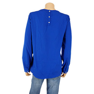 T-shirt bleu avec strass - femme - In Extenso - taille 44 - Photo 1