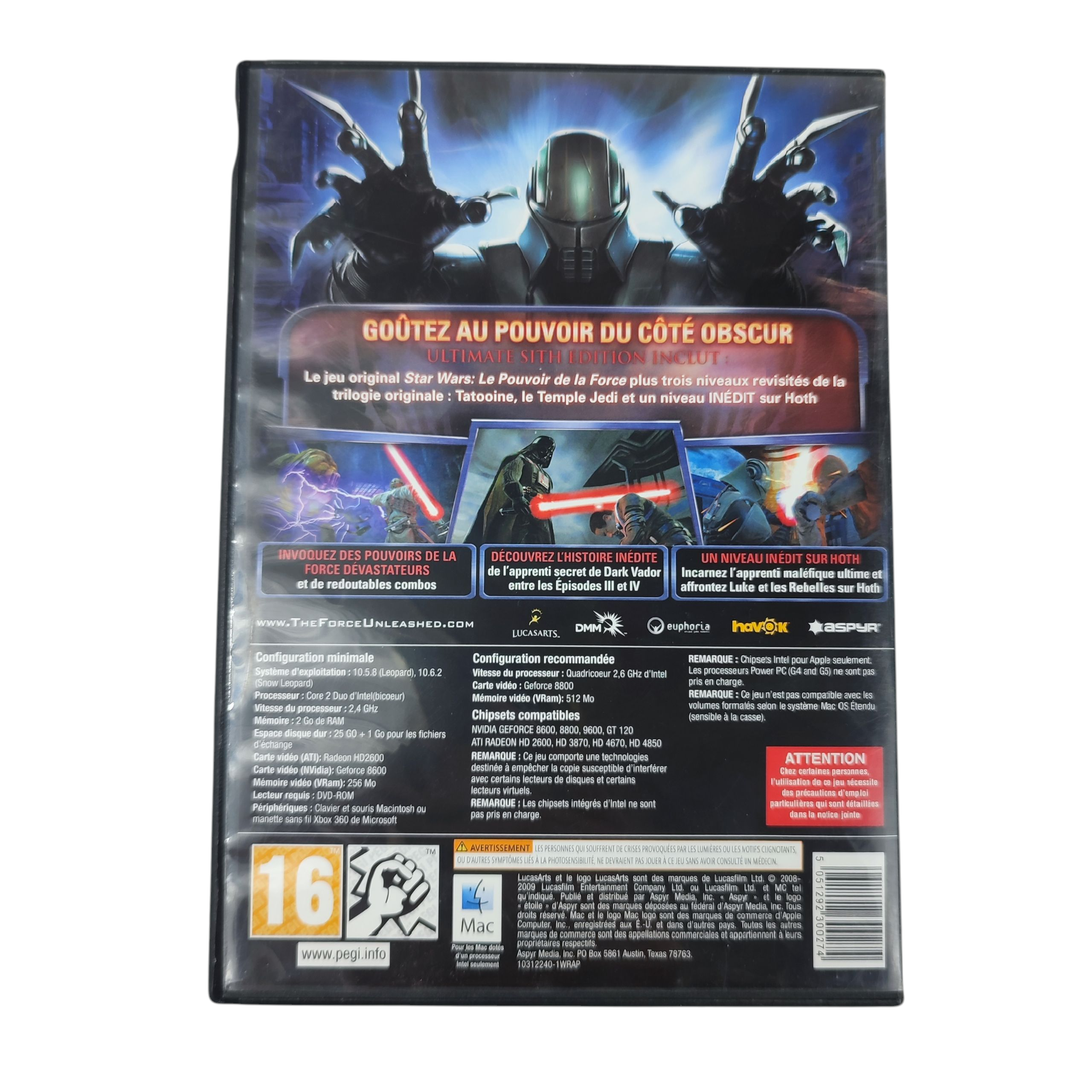 Voir photo 3 de Jeu PC Mac Star Wars - Le Pouvoir de la Force (avec notice) Jeu PC Mac Star Wars - Le Pouvoir de la Force (avec notice) Bon état - Vue 3 -