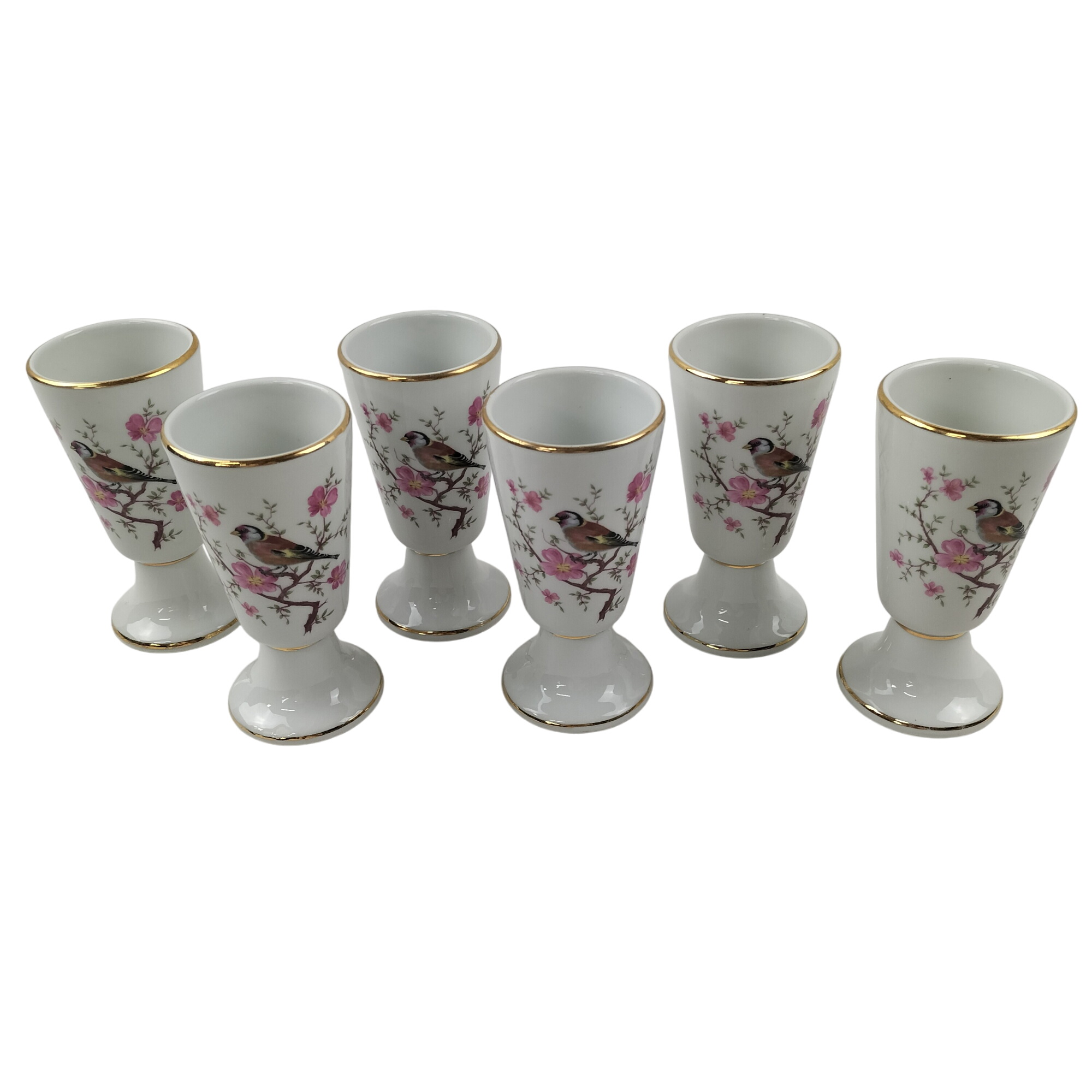 Lot de 6 mazagrans “oiseaux & fleurs” – Tradition CNP France Très bon état -  reconditionné disponible sur Label Emmaüs