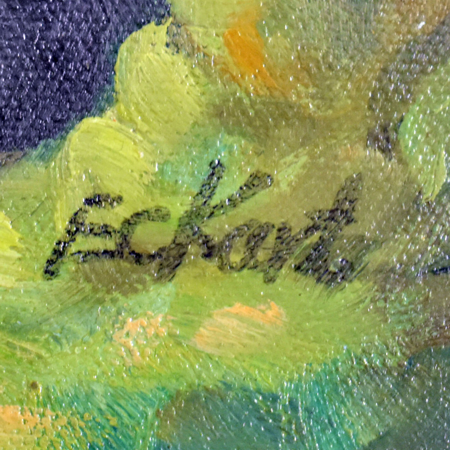 Les Hasards Heureux de l'Escarpolette par Fragonard - Copie Signée Eckart Bon état - Vue 6 - 