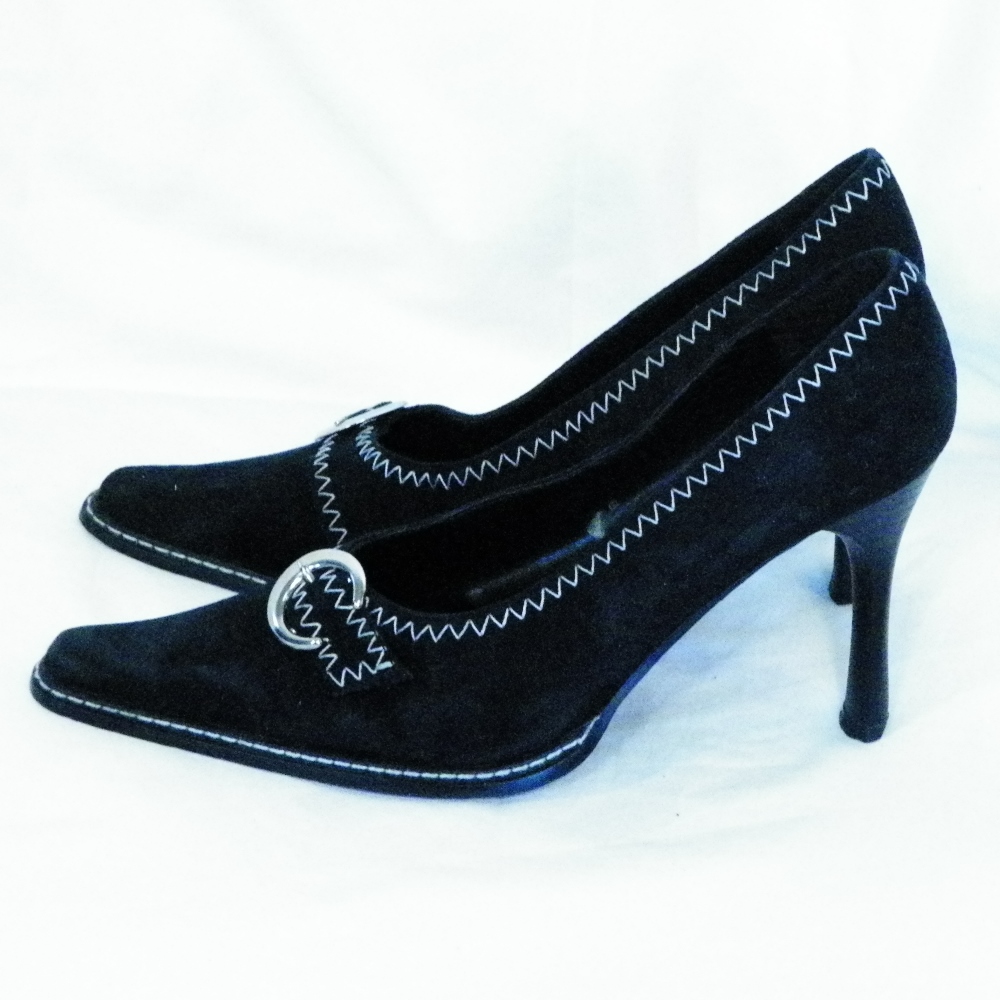 Escarpin Femme Noir FIONA GALLI P 39. Bon état - Vue 3 - 