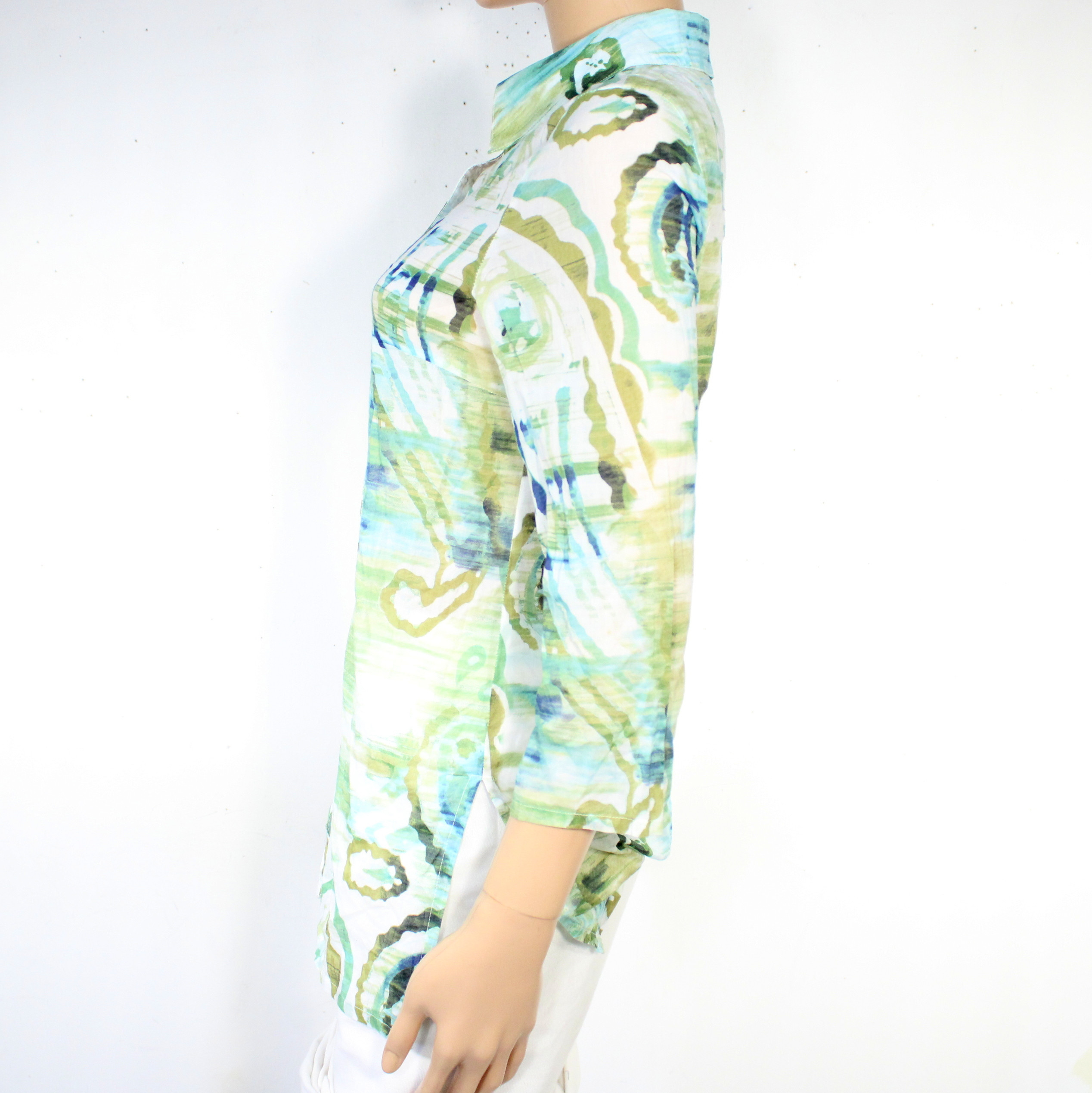 Chemisier Femme Vert SYM Taille 40 - Photo 2