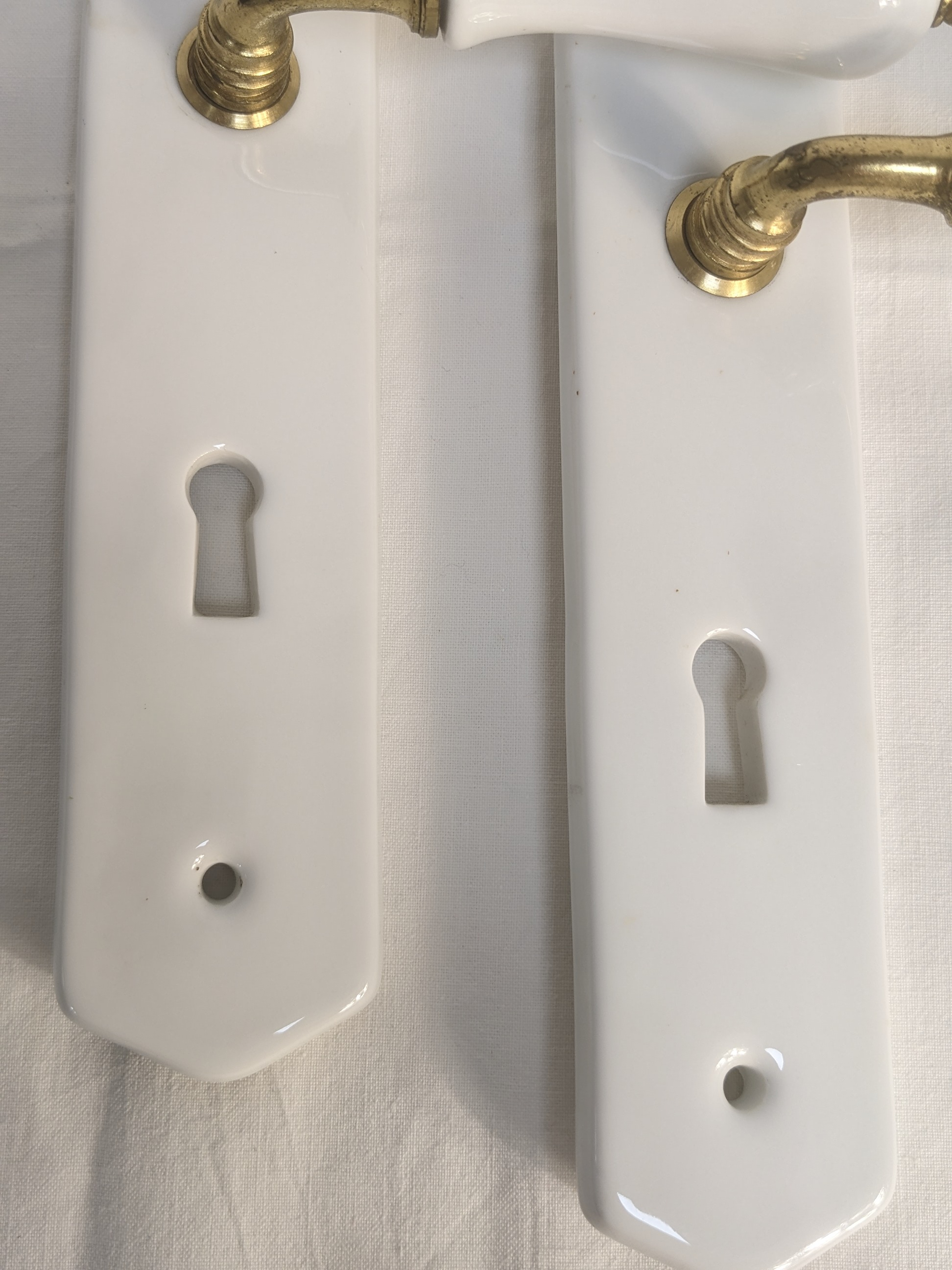 Poignées de porte en céramique style rétro - Photo 2