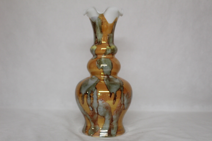 Vase soliflore en verre style opaline  Très bon état - Vue 2 - 