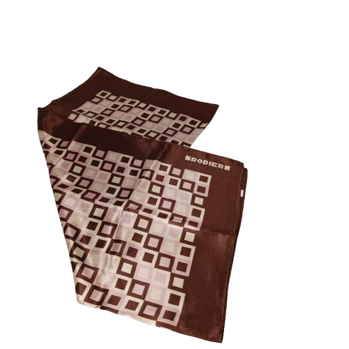Foulard Rodier de couleur marron Très bon état - Vue 2 - 