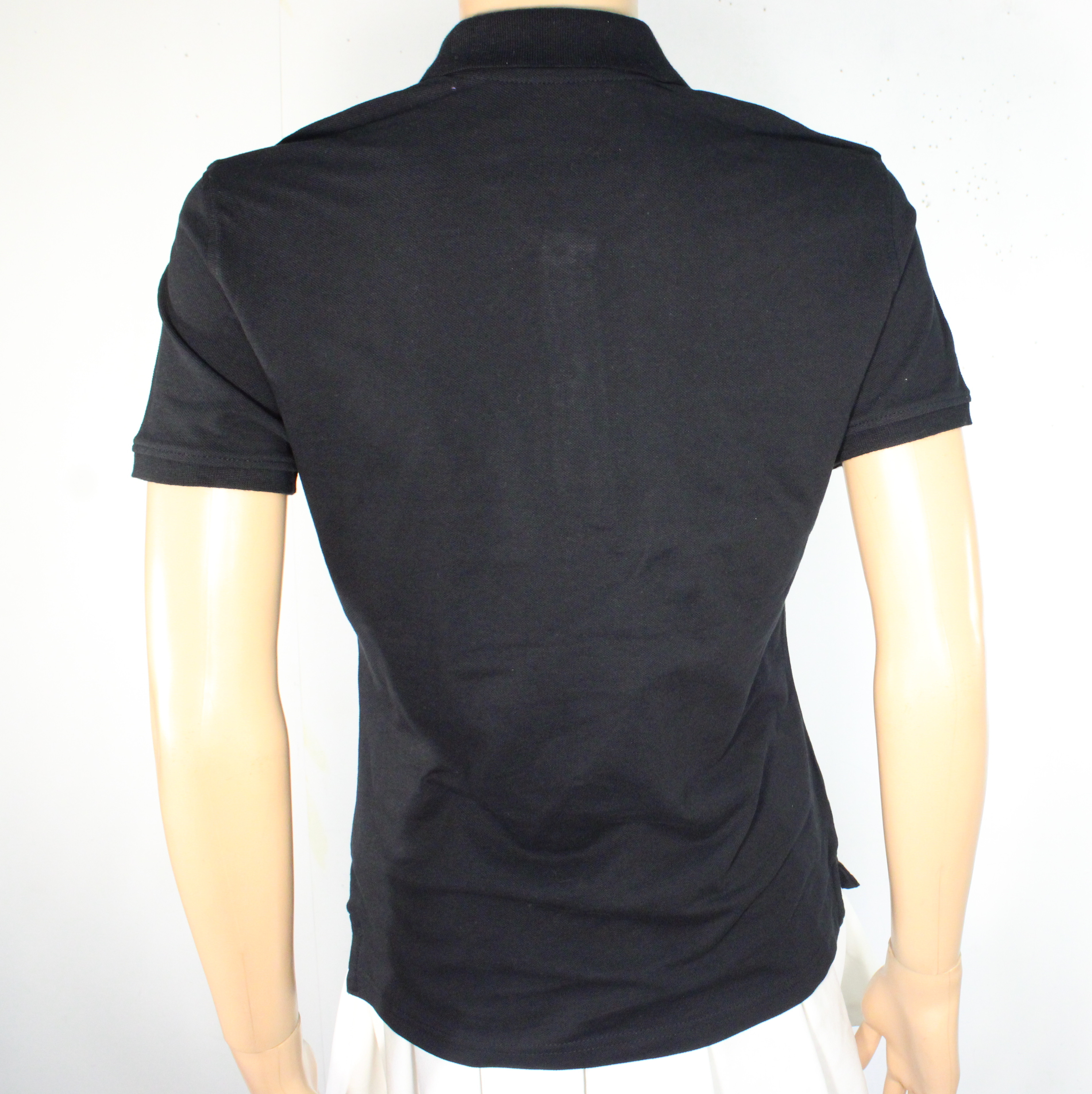 Polo Femme Noir en Coton Organique Taille S - Photo 1