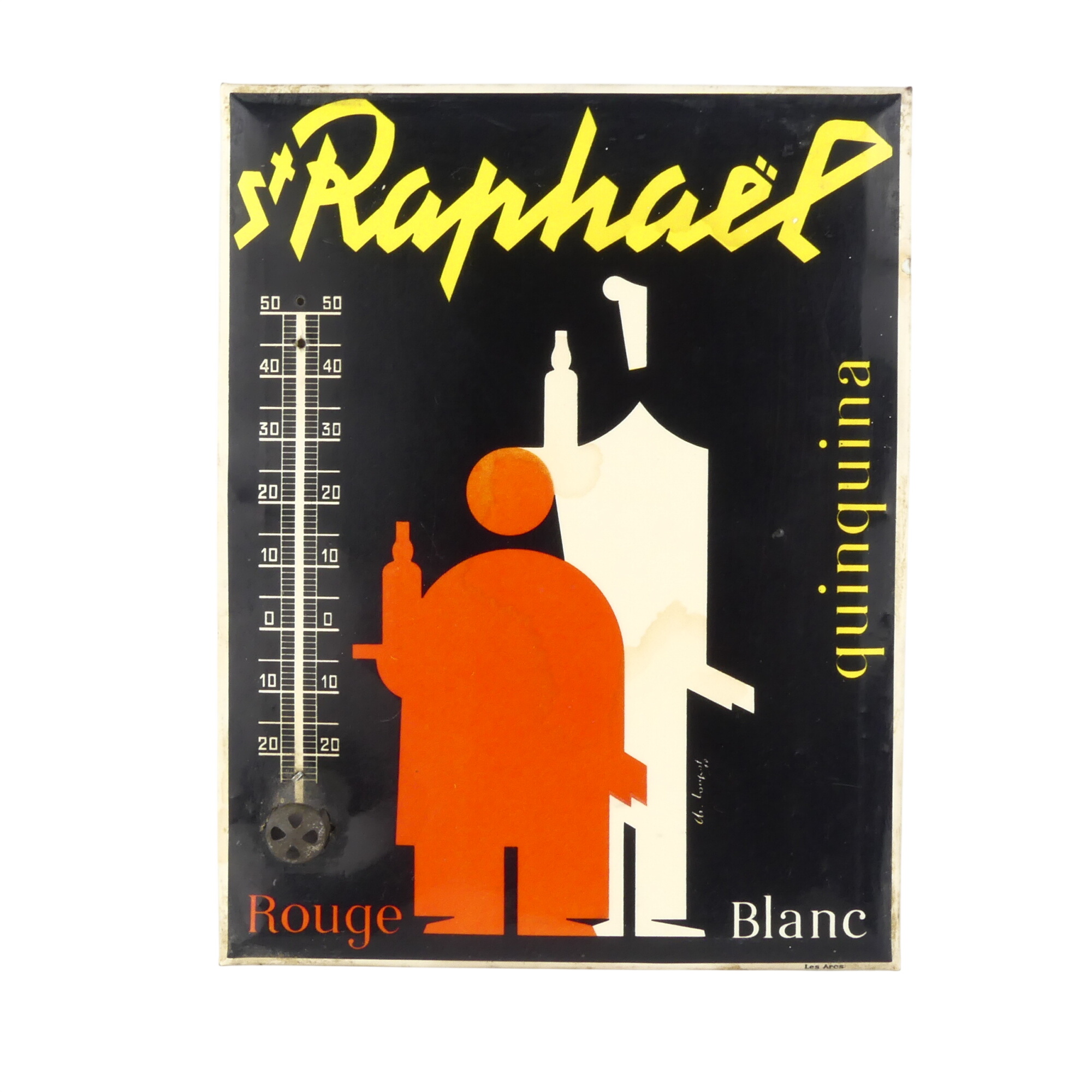 Acheter Ancienne plaque publicitaire thermomètre Saint Raphaël État correct - 20,00 € Ancienne plaque publicitaire thermomètre Saint Raphaël État correct - reconditionné disponible sur Label Emmaüs