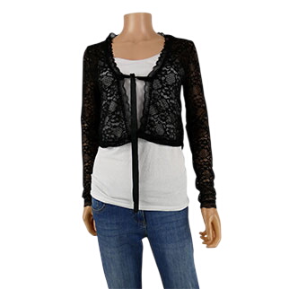 Gilet en dentelle imprime - Taille 38/40 - Label Emmaus - Modalova