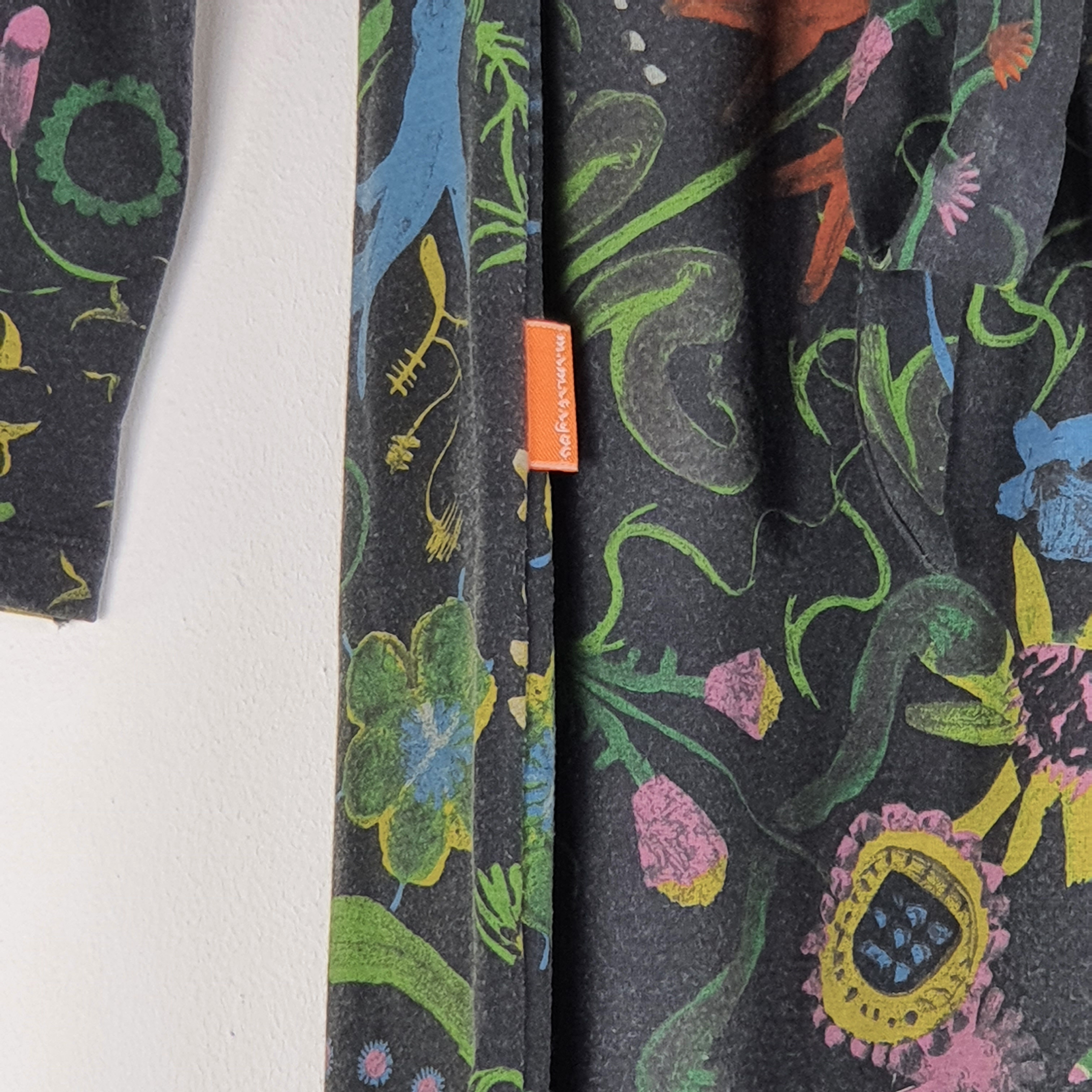 Robe d'hiver mi-longue en jersey à motifs végétaux - Mamatayoe - M  - Vue 2 - 