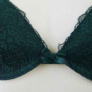 Soutien-gorge vert avec dentelle -Femme-Gémo-Taille 90D - Photo 2