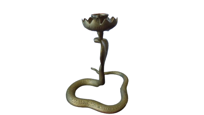 Voir photo 2 de Bougeoir en forme de cobra vintage Bougeoir en forme de cobra vintage Bon état - Vue 2 -