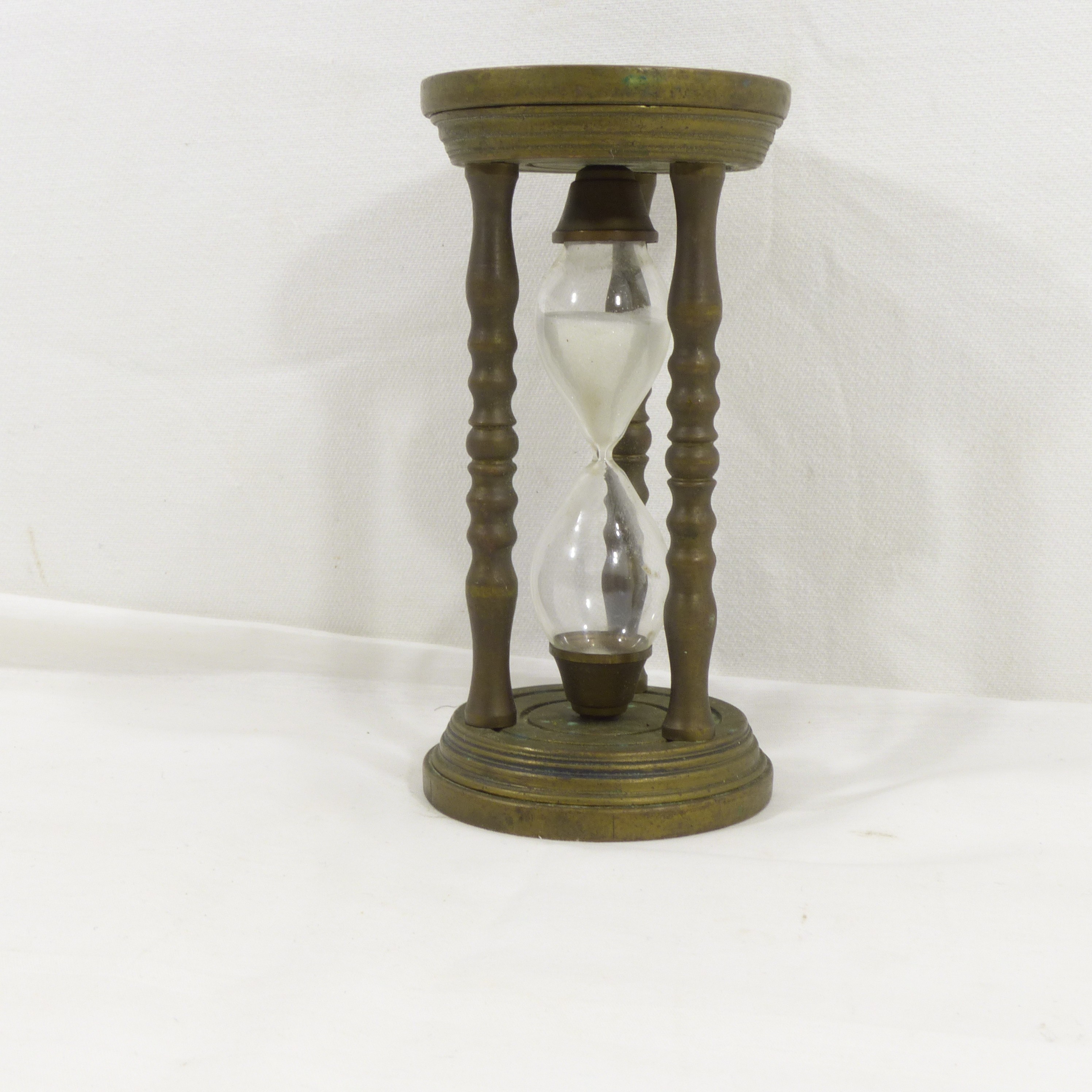 Sablier en bronze et verre / XIXème siècle - Photo 5