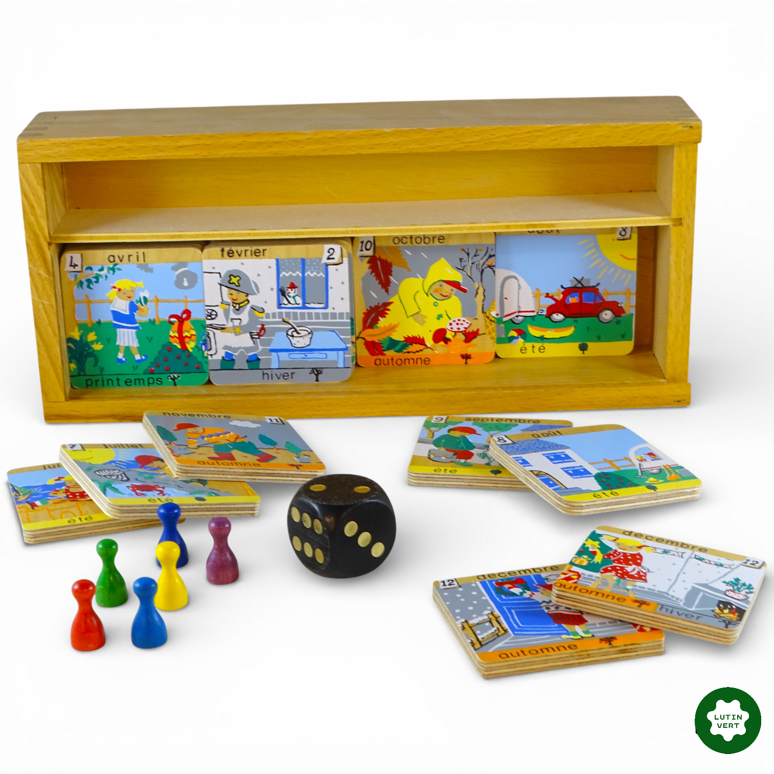 Acheter Jeu d’association « Au fil des mois et des saisons » d'occasion ARTHUR ET MARIE - Dès 3 ans | Ref 12799 Bon état - 10,00 € Jeu d’association « Au fil des mois et des saisons » d'occasion ARTHUR ET MARIE - Dès 3 ans | Ref 12799 Bon état - reconditionné disponible sur Label Emmaüs