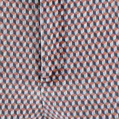 Pantalon marron et bleu foncé imprimé - Femme - IN Extenso - Photo 3
