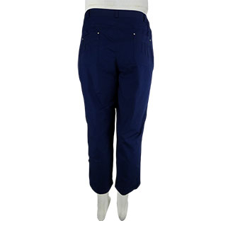 Pantacourt bleu foncé - femme - Daxon - taille 48 - Photo 1