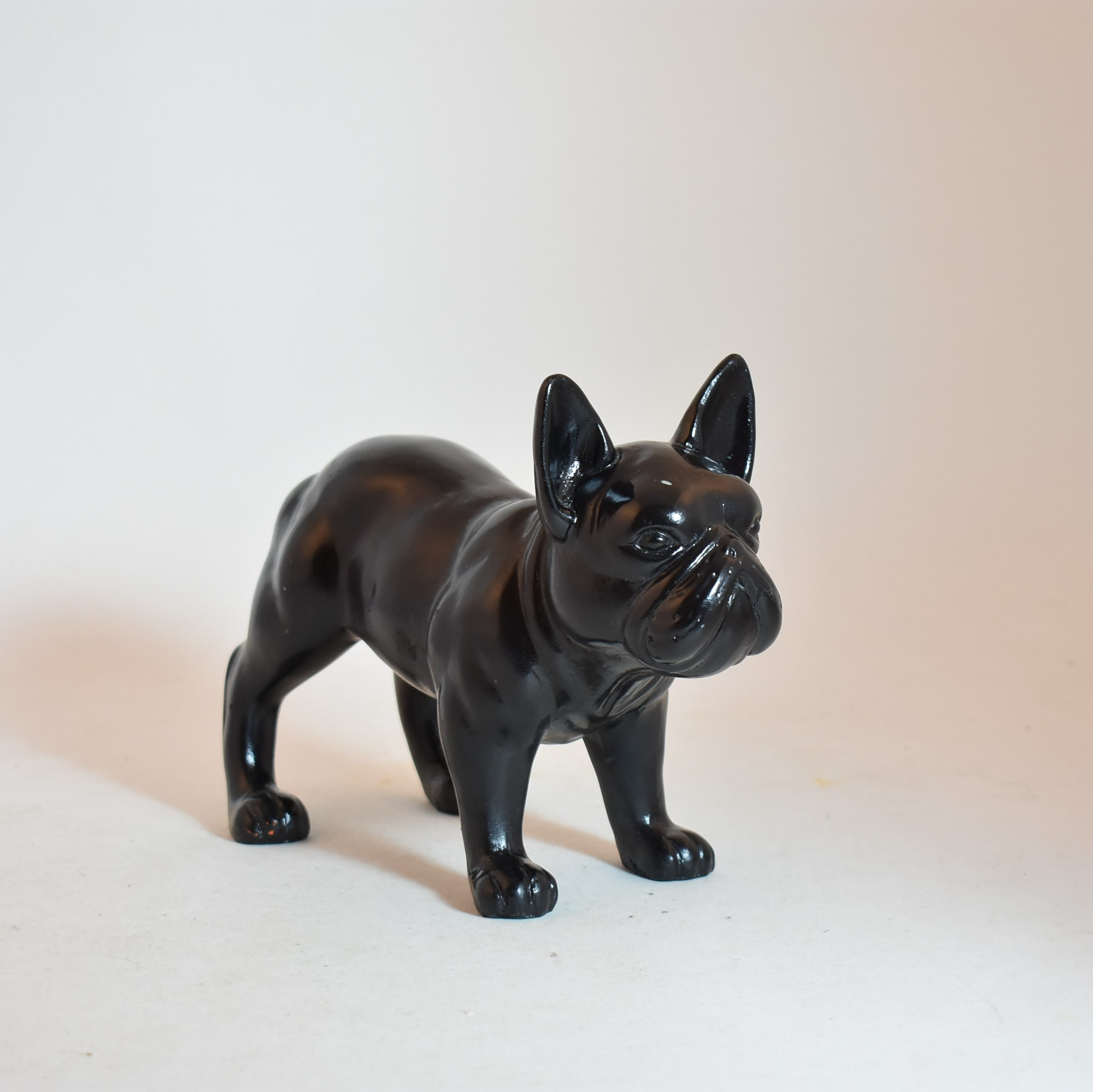 🐾 Statue déco bulldog noir – style moderne - Photo 2