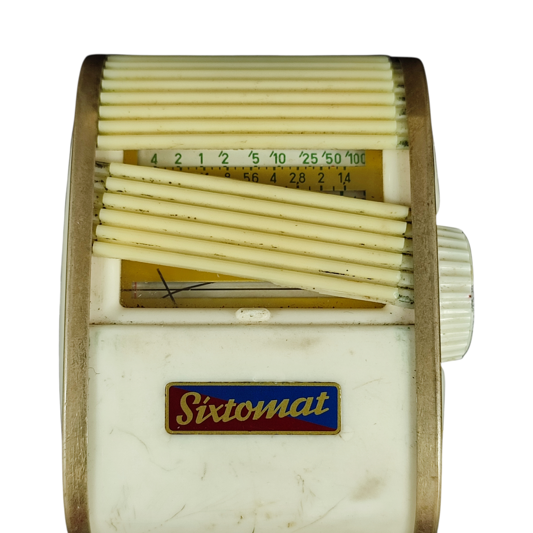 Voir photo 9 de Posemètre vintage SIXTOMAT dans son étui en cuir - années 1960 Posemètre vintage SIXTOMAT dans son étui en cuir - années 1960 État correct - Vue 9 -