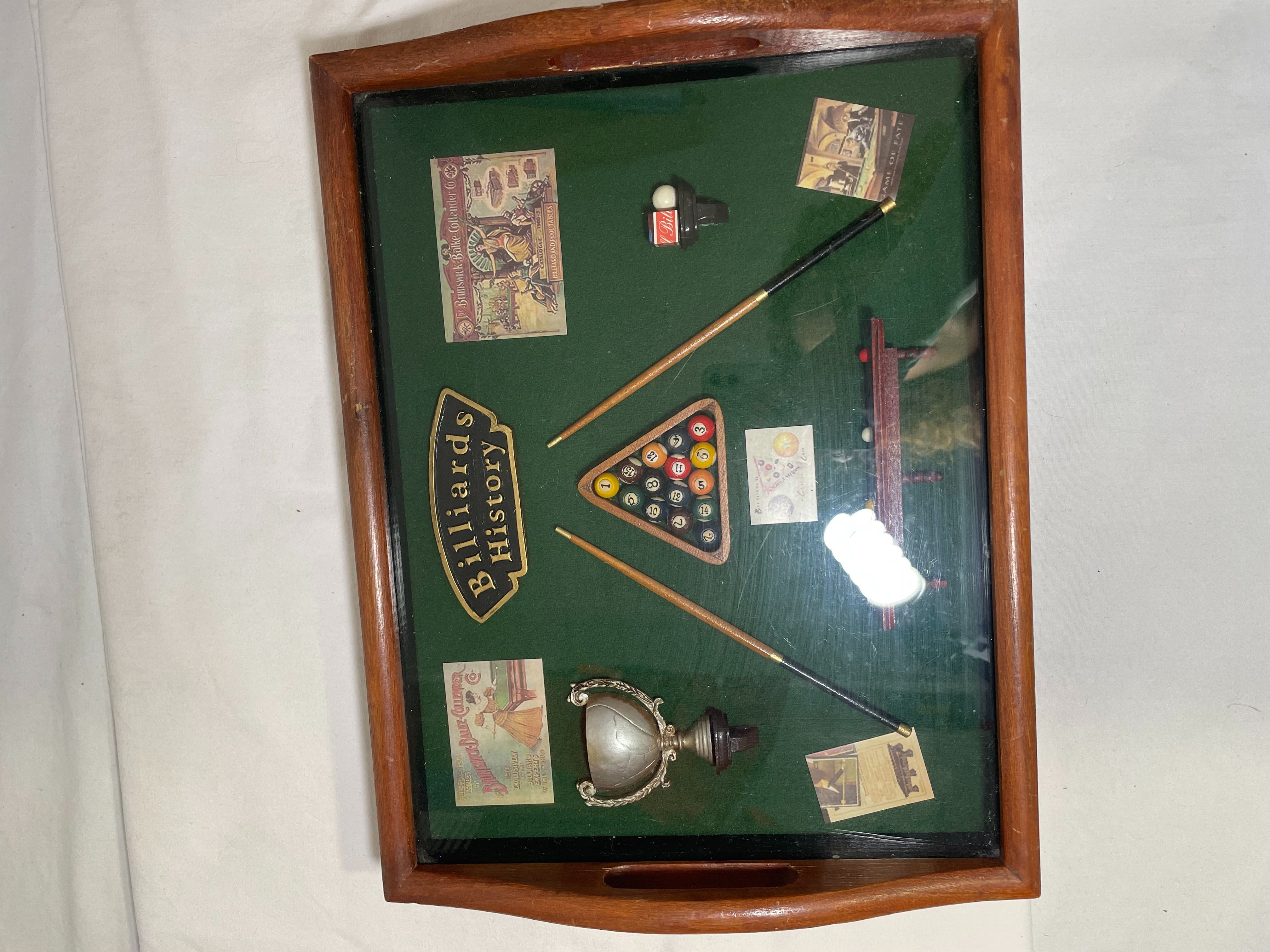 Cadre plateau billard americain déco vintage - Photo 3