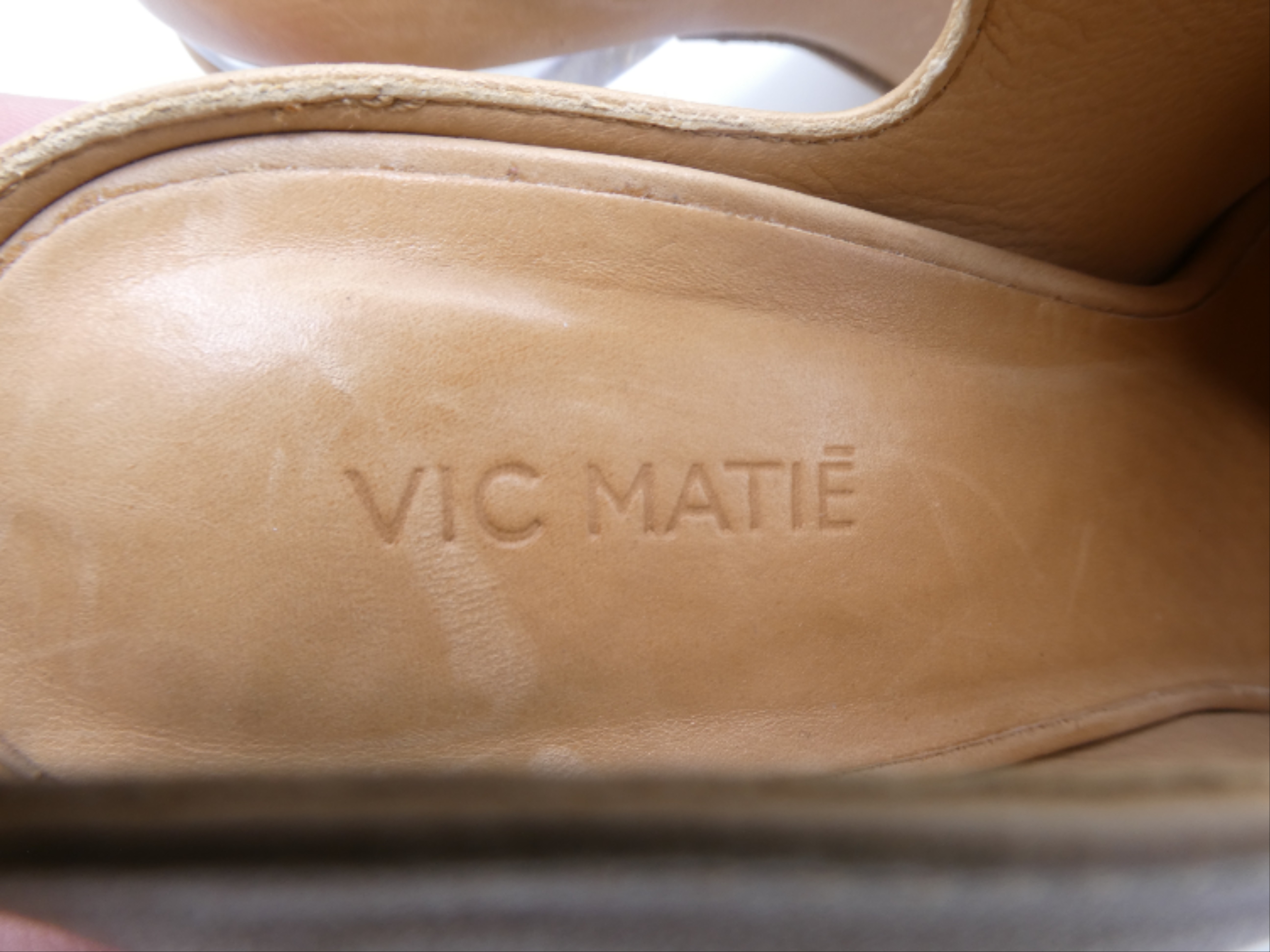Vic Matié - Slingbacks fermés beige - 36/37 - Photo 3