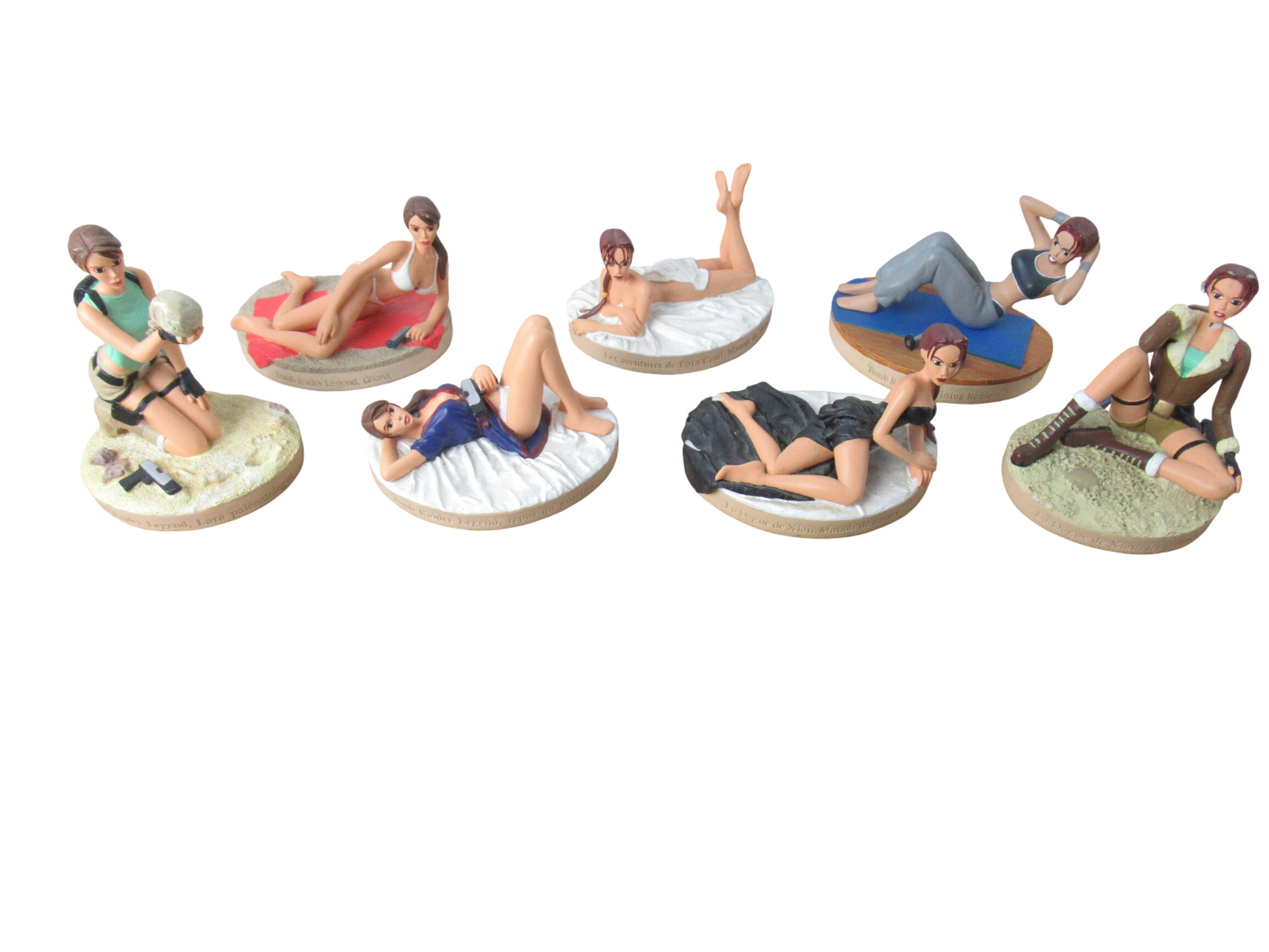 Lot de 8 figurines Lara Croft Tomb Raider Bon état -  reconditionné disponible sur Label Emmaüs