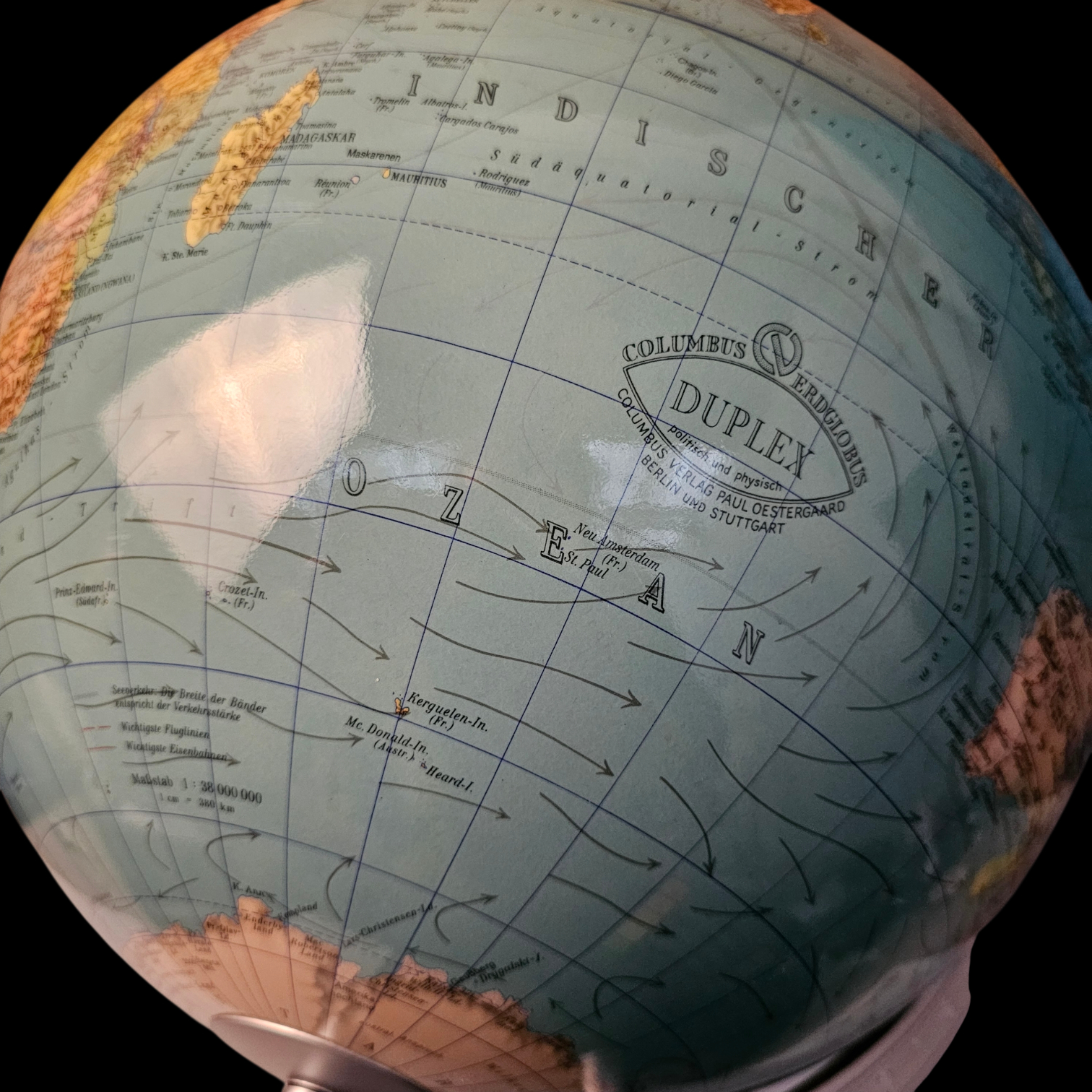 Grand globe terrestre ( Colombus Duplex ) [ XL ] Très bon état - Vue 3 - 