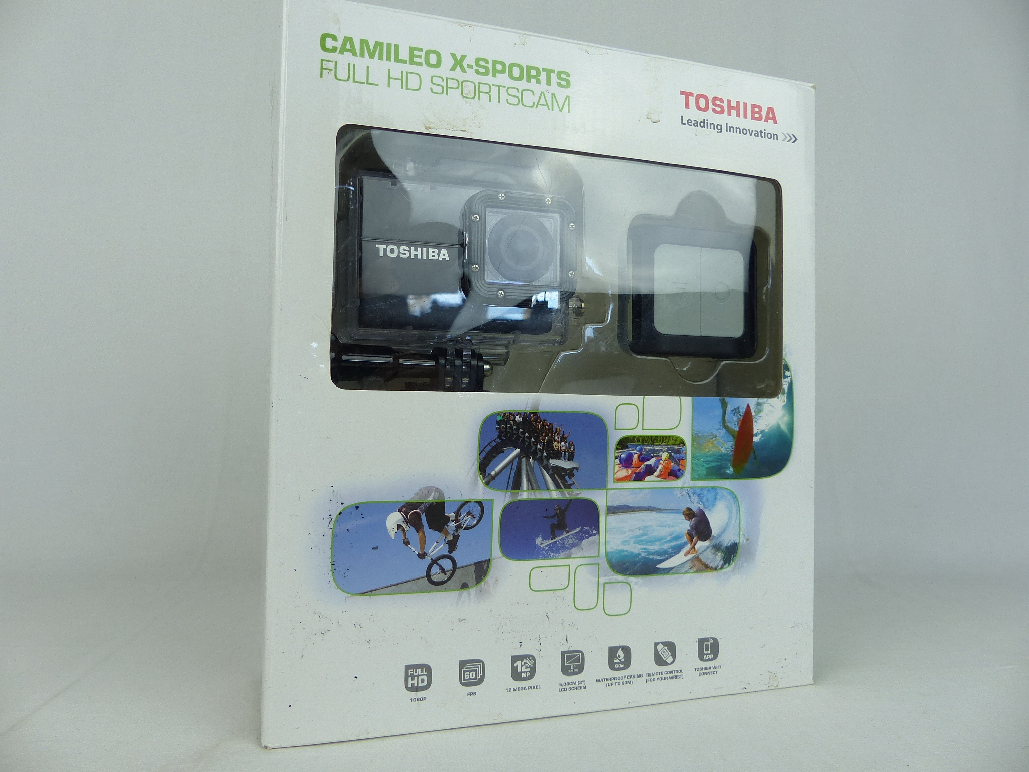 Caméra Toshiba Camileo X-Sports full HD - Bon état sur Label Emmaüs