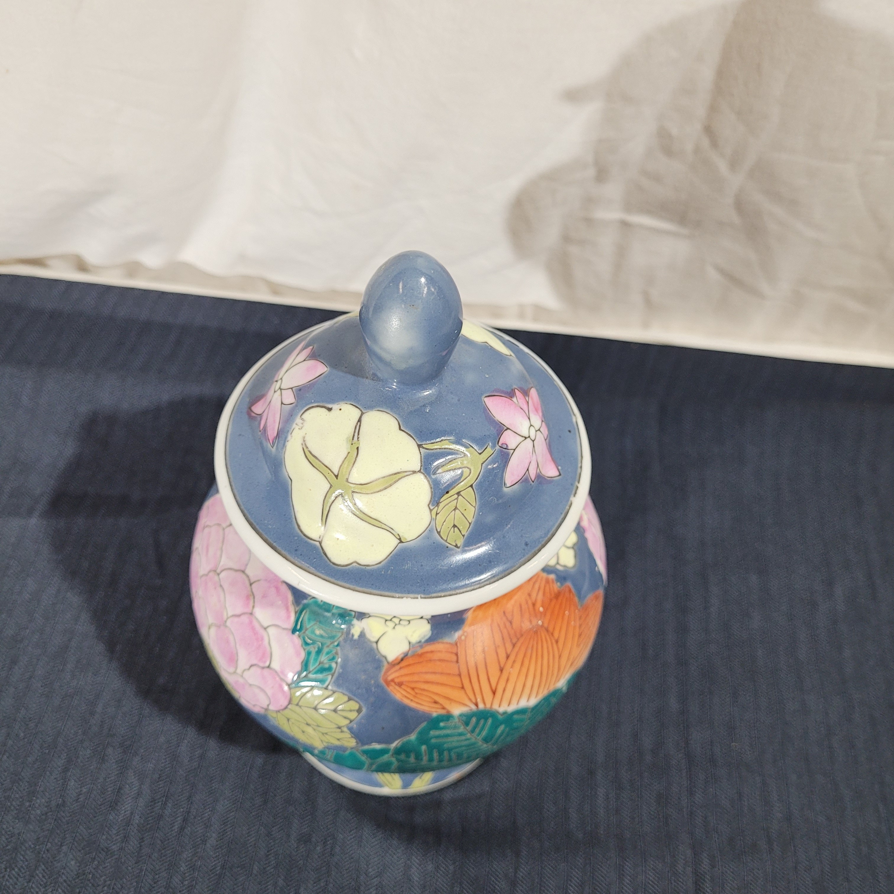 Voir photo 3 de Pot à gingembre chinois et son couvercle Pot à gingembre chinois et son couvercle Très bon état - Vue 3 -