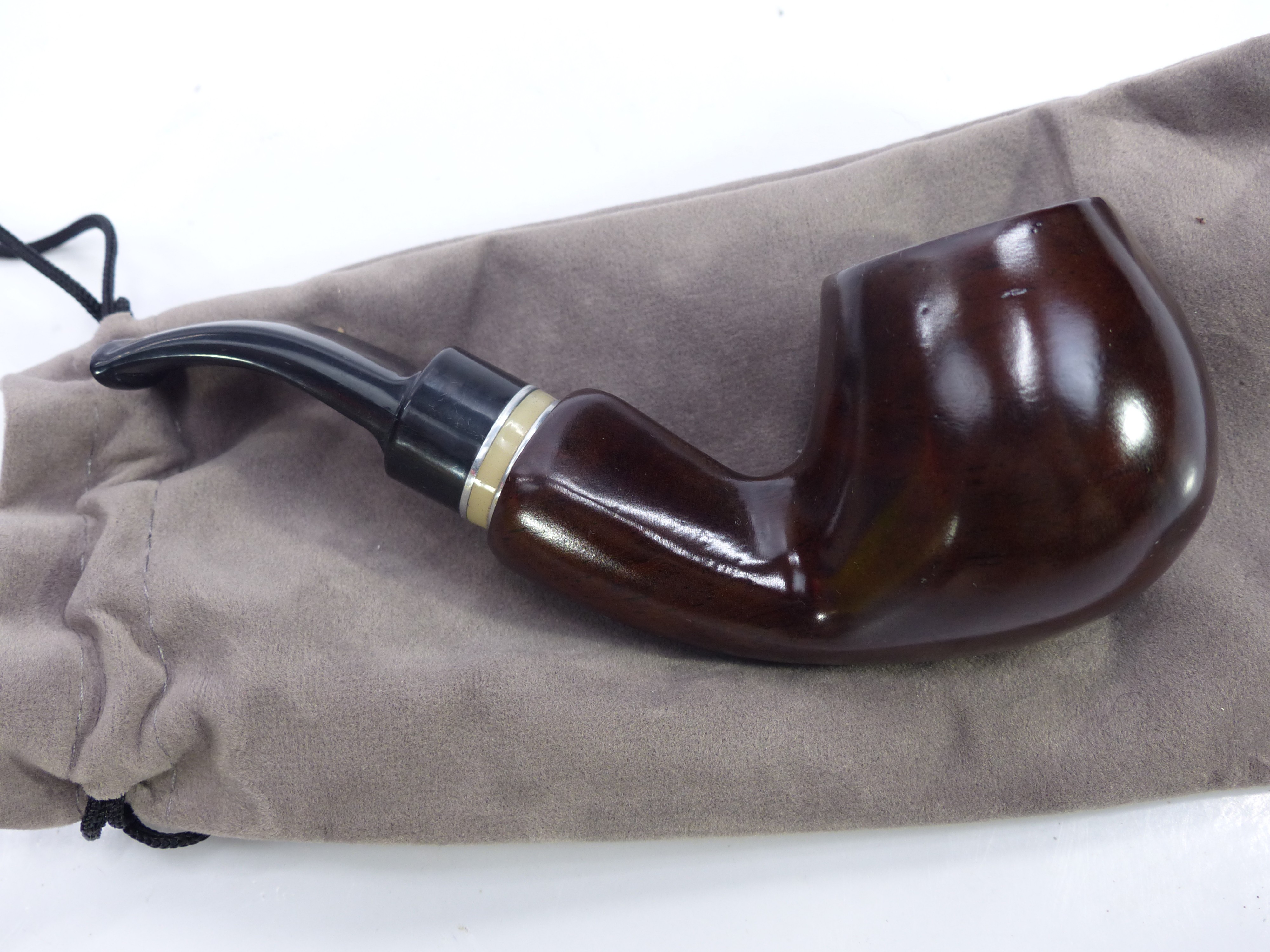 Pipe en ébene neuve style rétro - Comme neuf - Photo 3