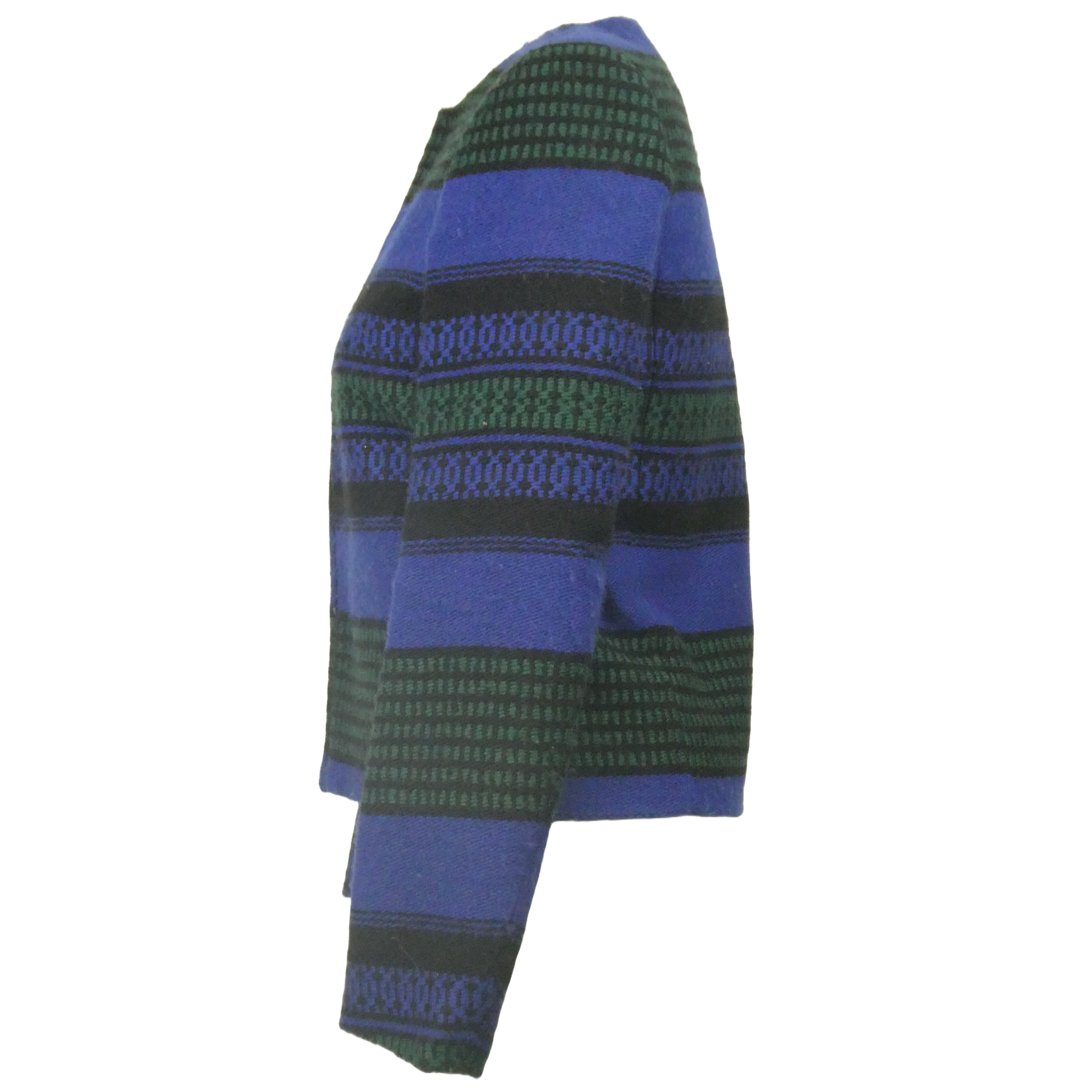 Maje Veste modèle Starshine couleur bleu vert et noir - Taille 34(noté 36) - Photo 2