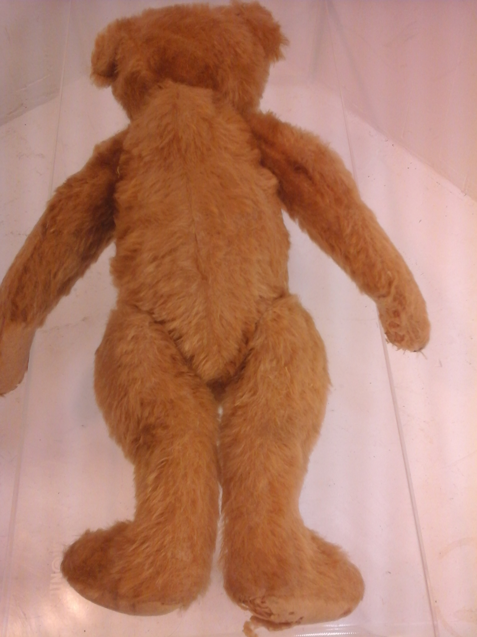 Ancien ours en peluche vintage articulé à restaurer,style année s 50-60,collection. État correct - Vue 11 - 