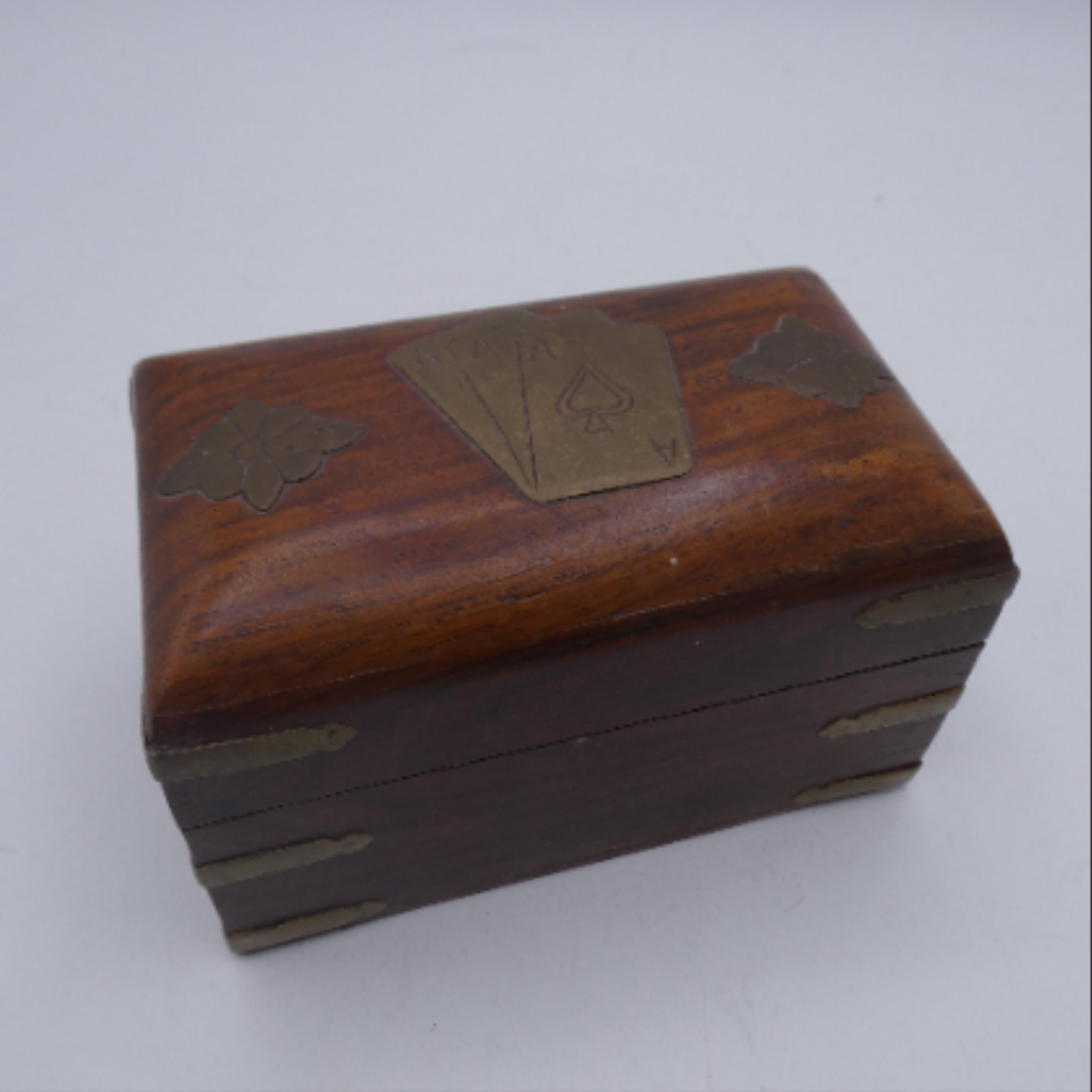 Boîte en bois artisanale à compartiments – style vintage - Photo 0