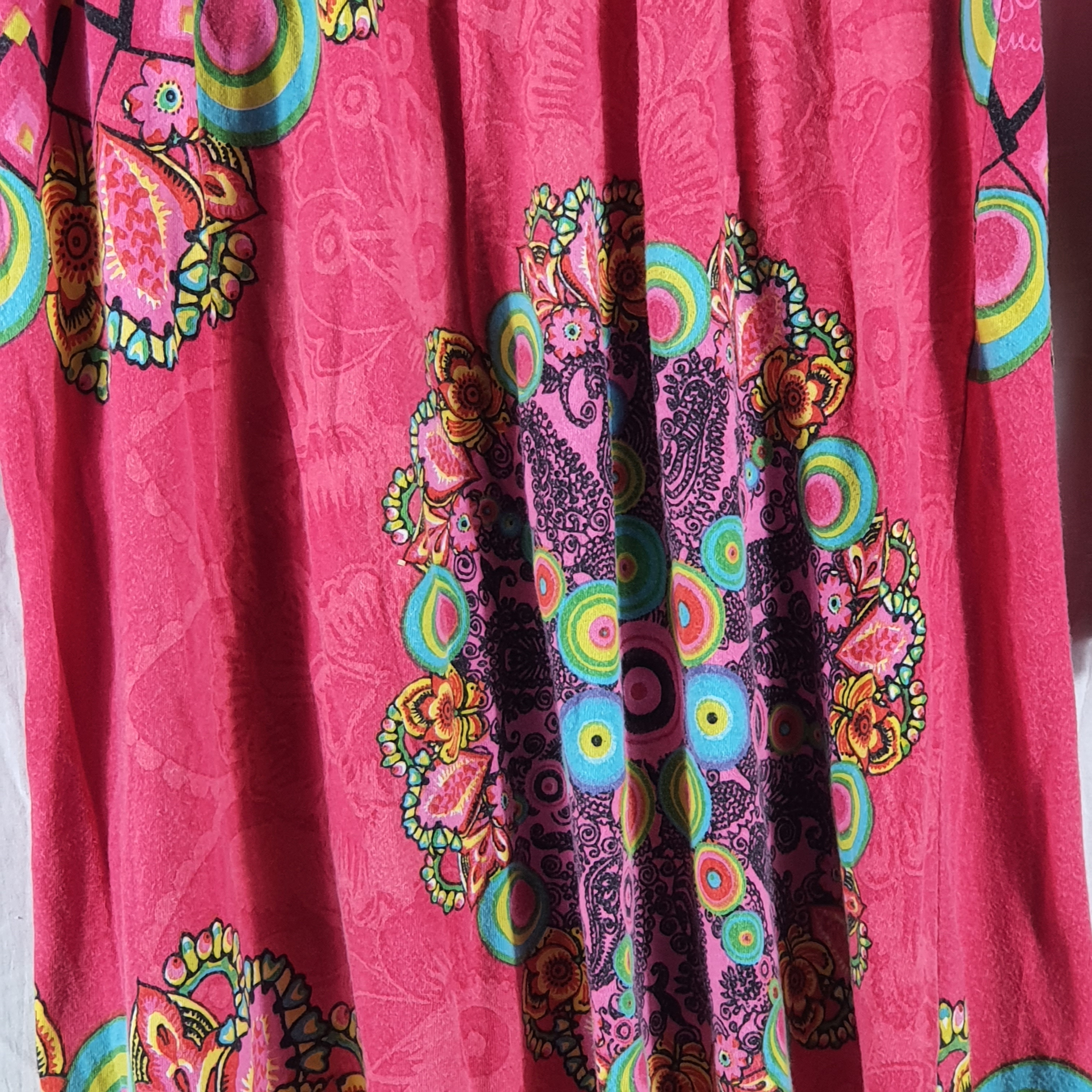 Robe rose à manches longues - Desigual - 7/8 ans - Photo 2