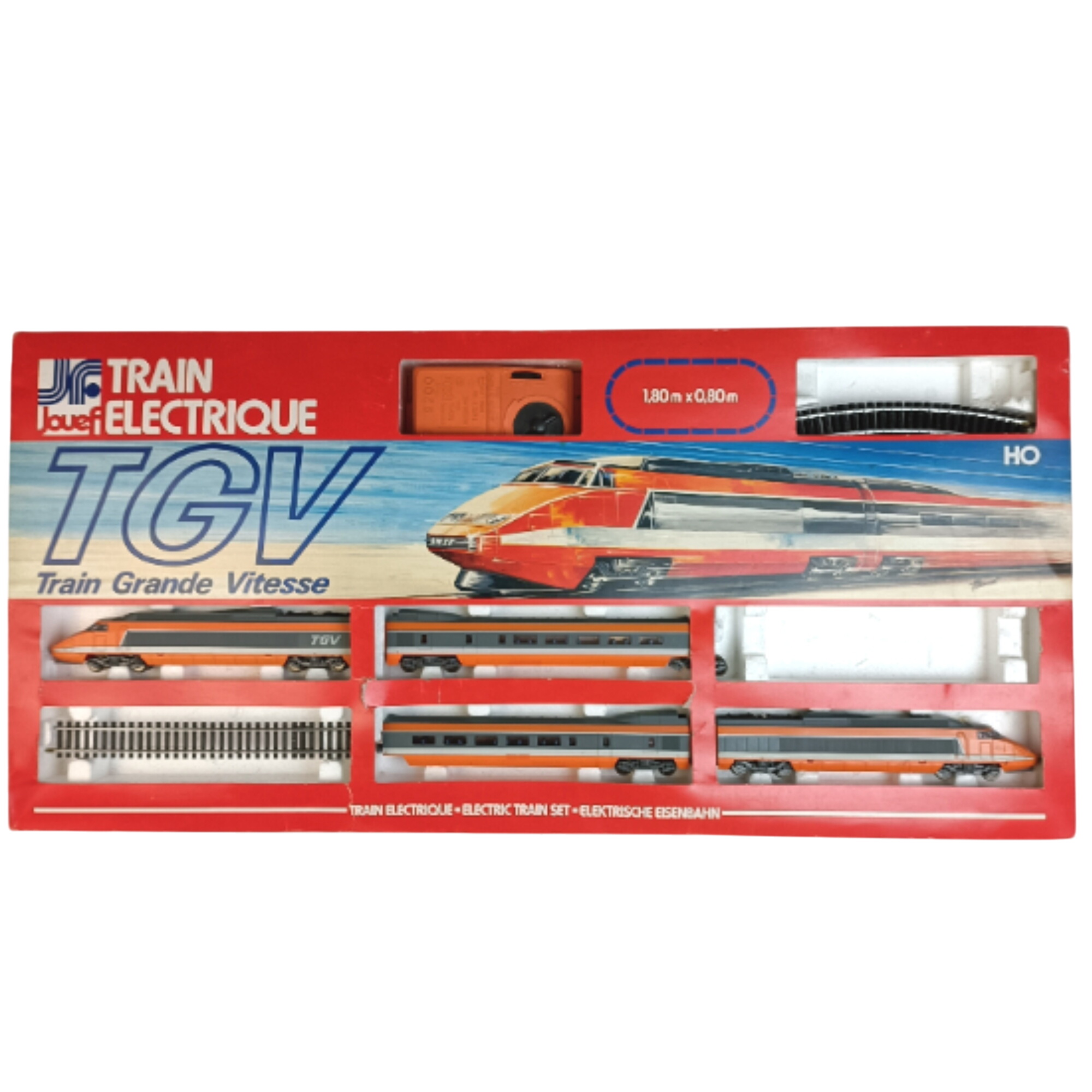 Train électrique HO TGV Jouef - État correct sur Label Emmaüs