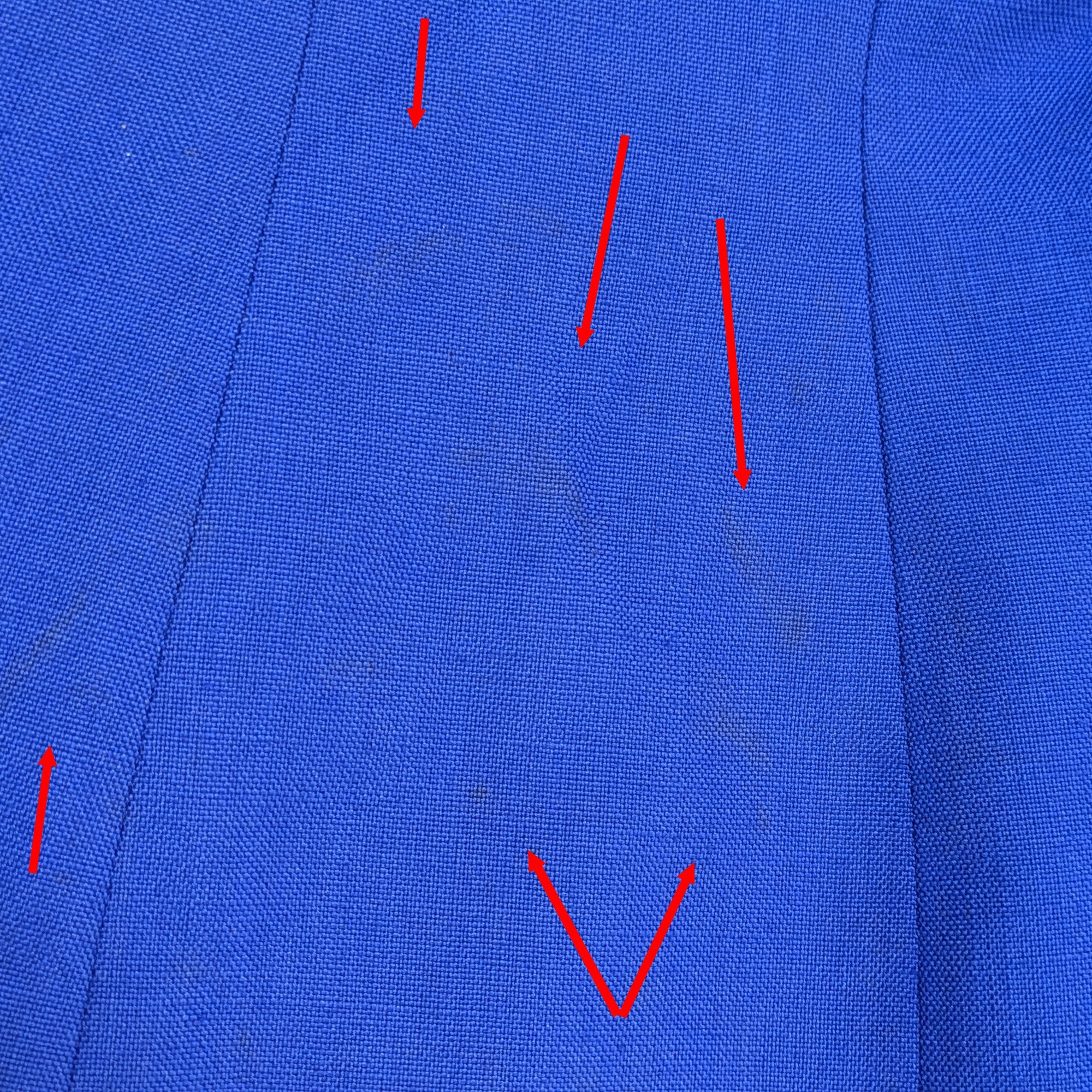 Veste tailleur Yves Saint Laurent Variation T L bleu roi - Photo 6
